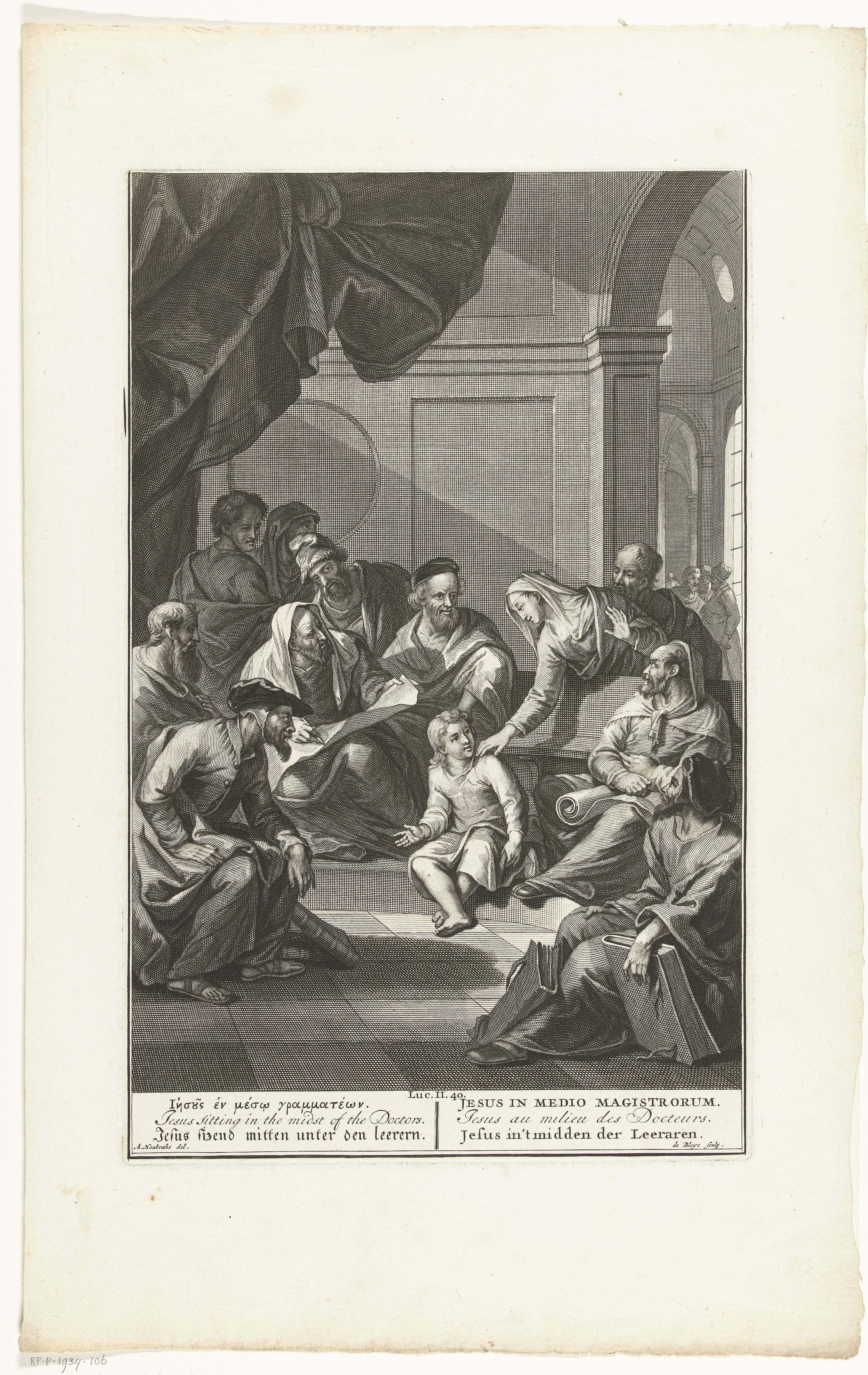 Christus bij de leraren in de tempel