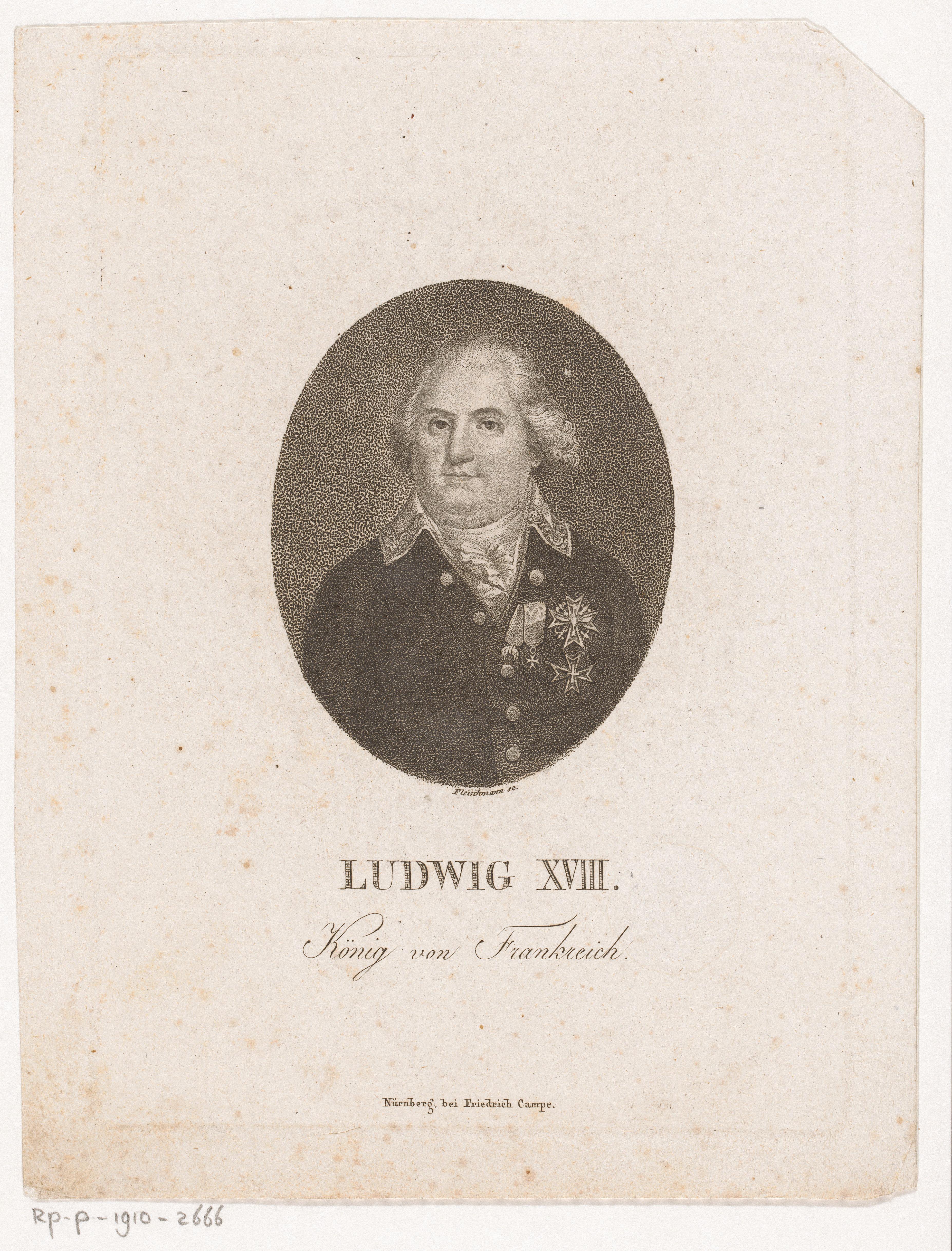 Portret van Lodewijk XVIII