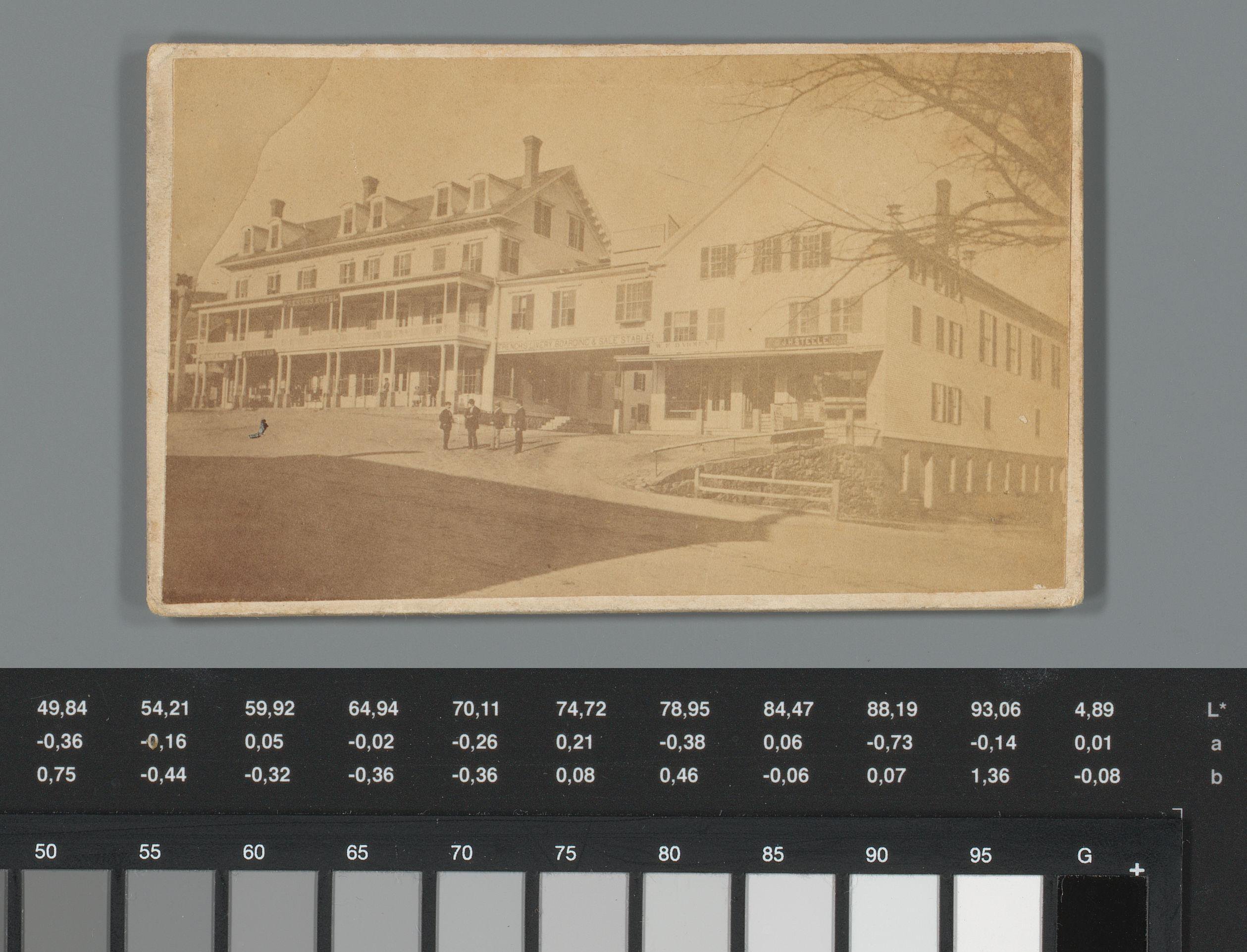 Reclame voor Tucker's Hotel in Peterborough, New Hampshire