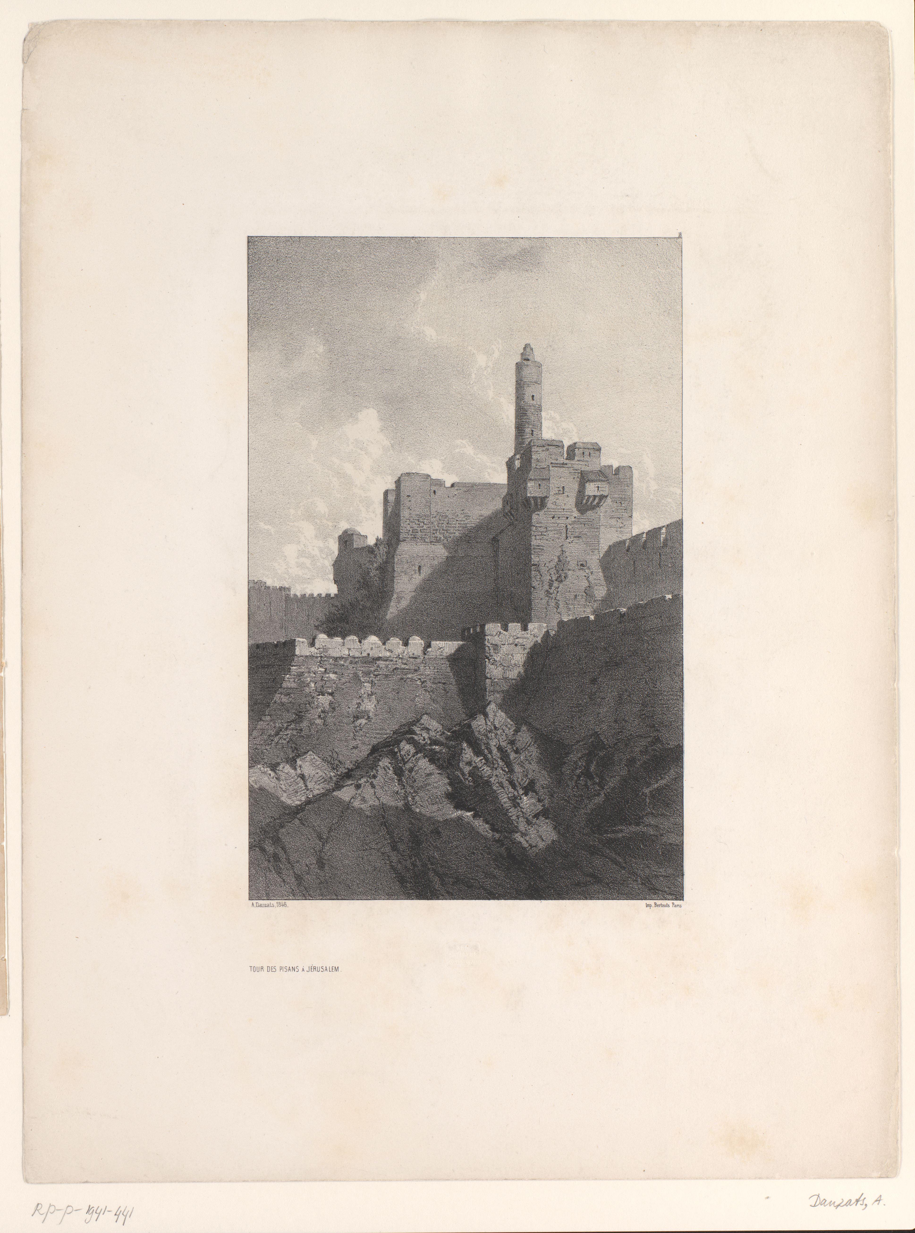 Zicht op de Phasaël-toren in Jeruzalem