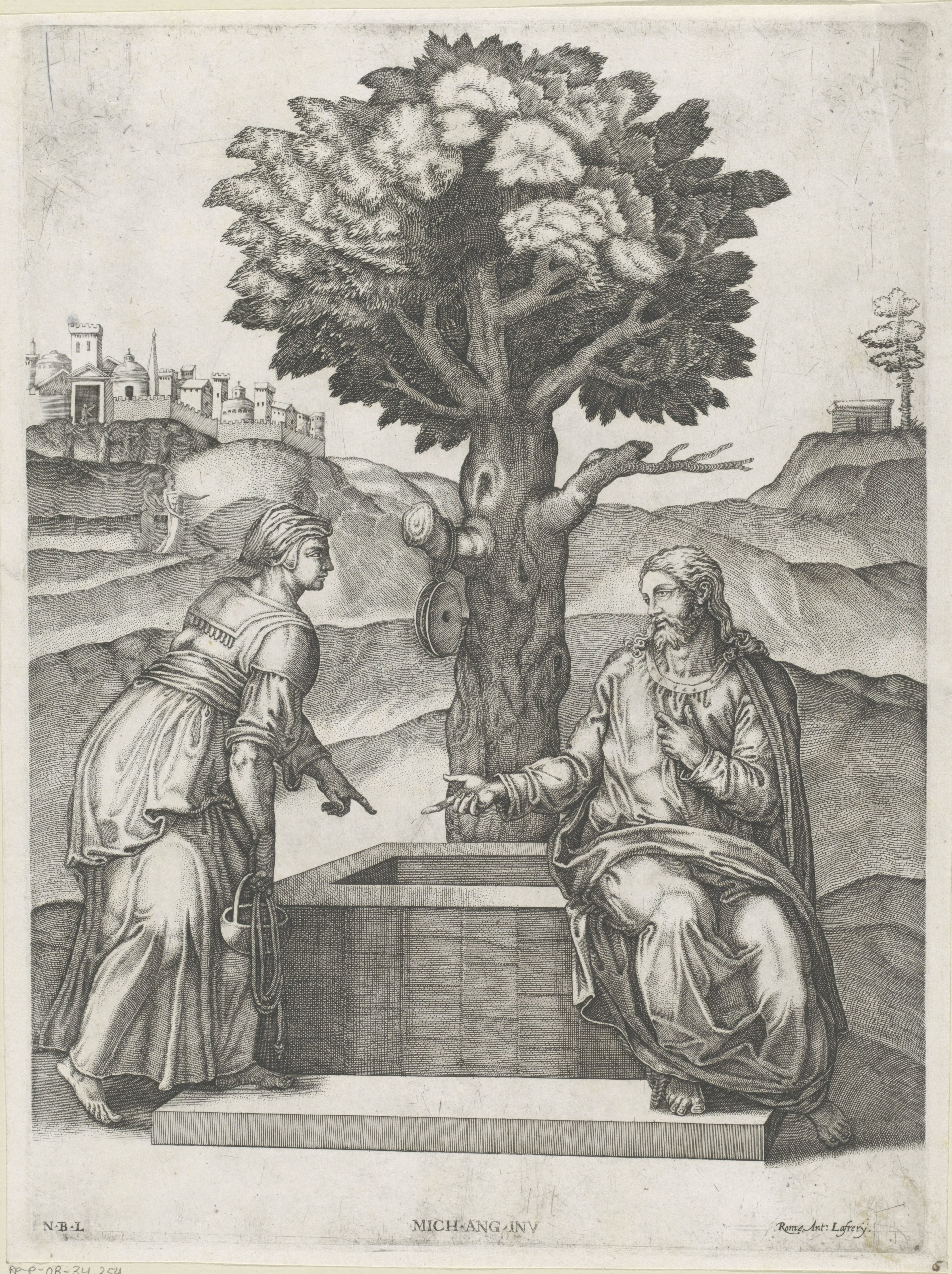 Christus en de Samaritaanse vrouw bij de put