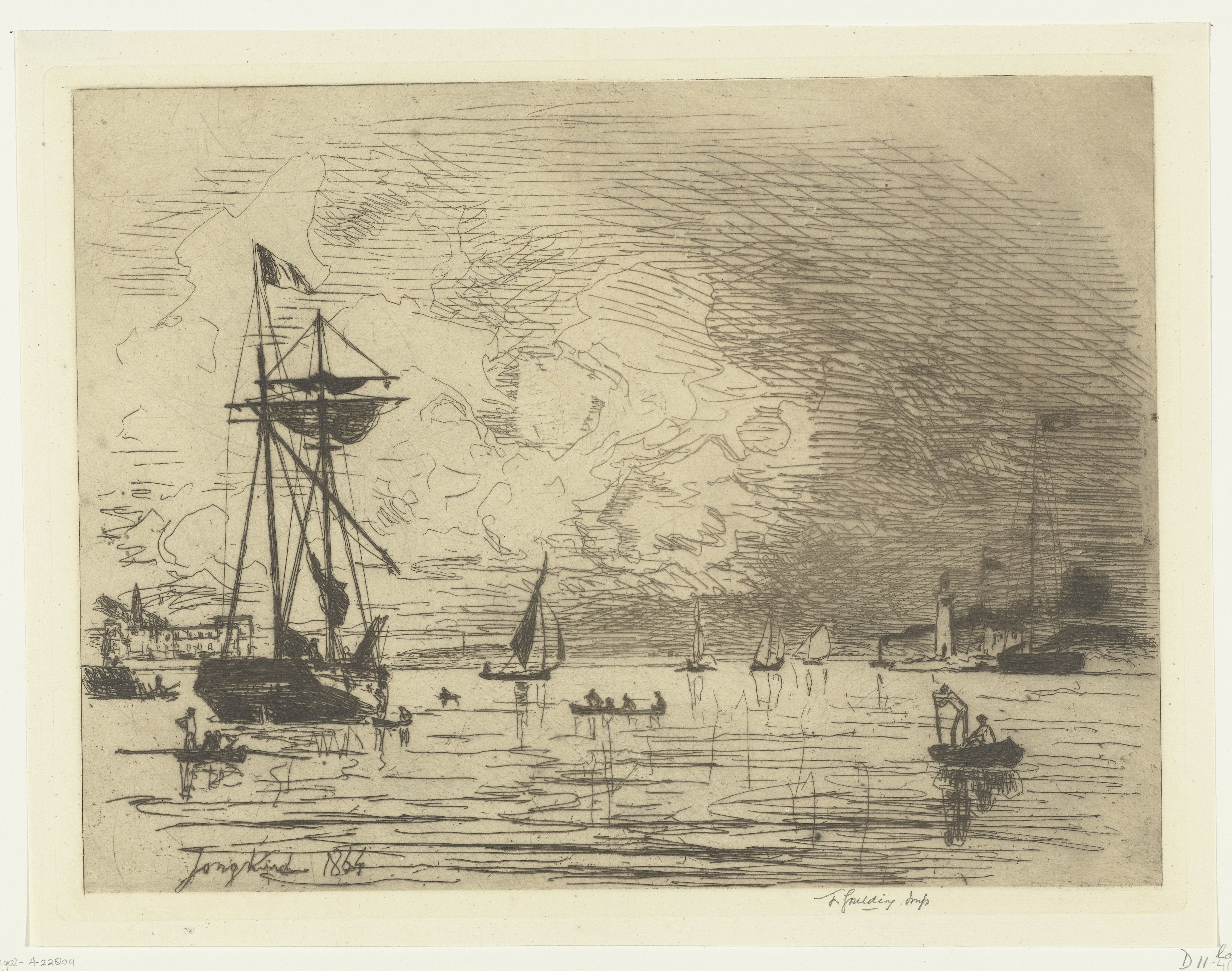 Uitgang van de haven van Honfleur