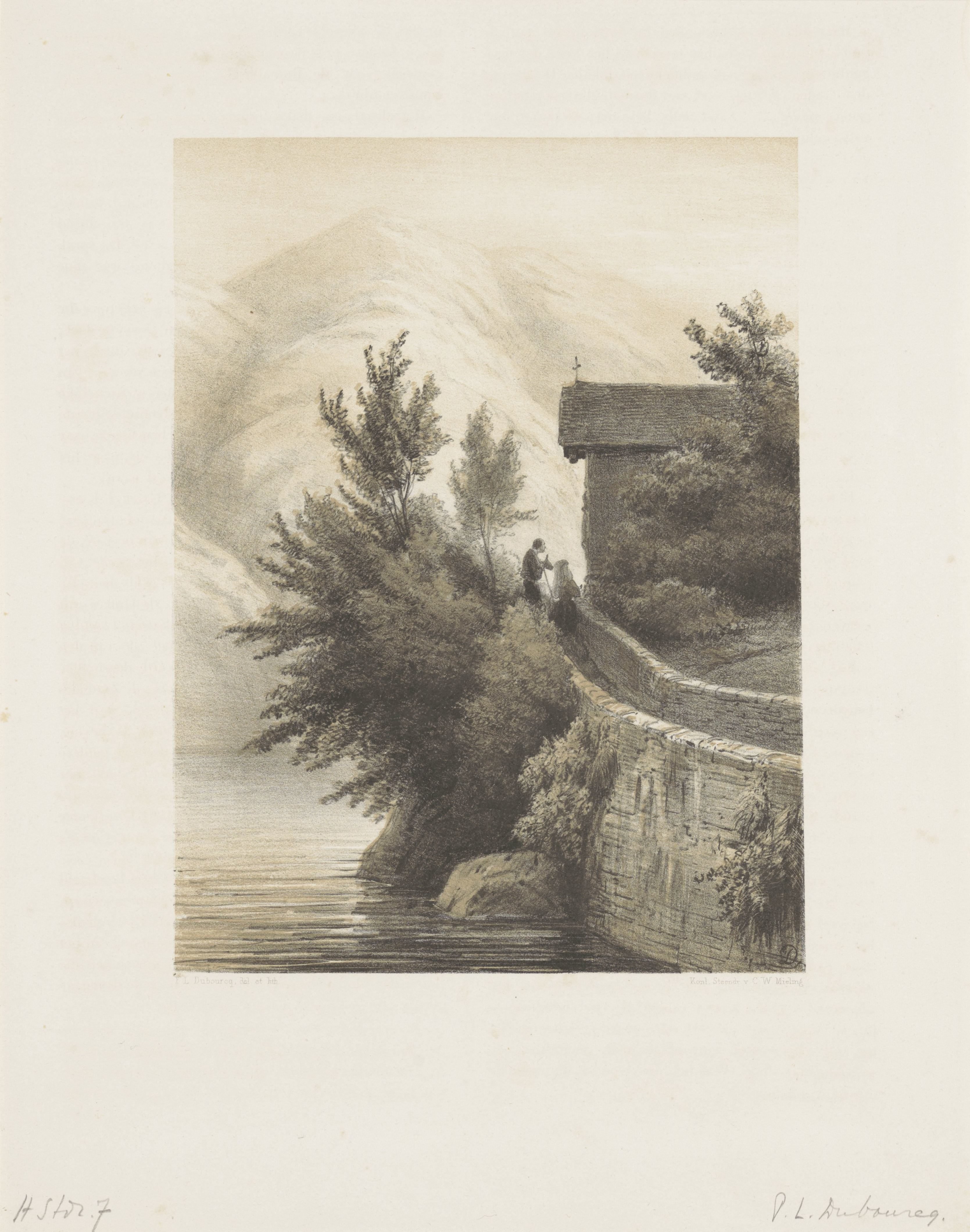 Berglandschap met kapel