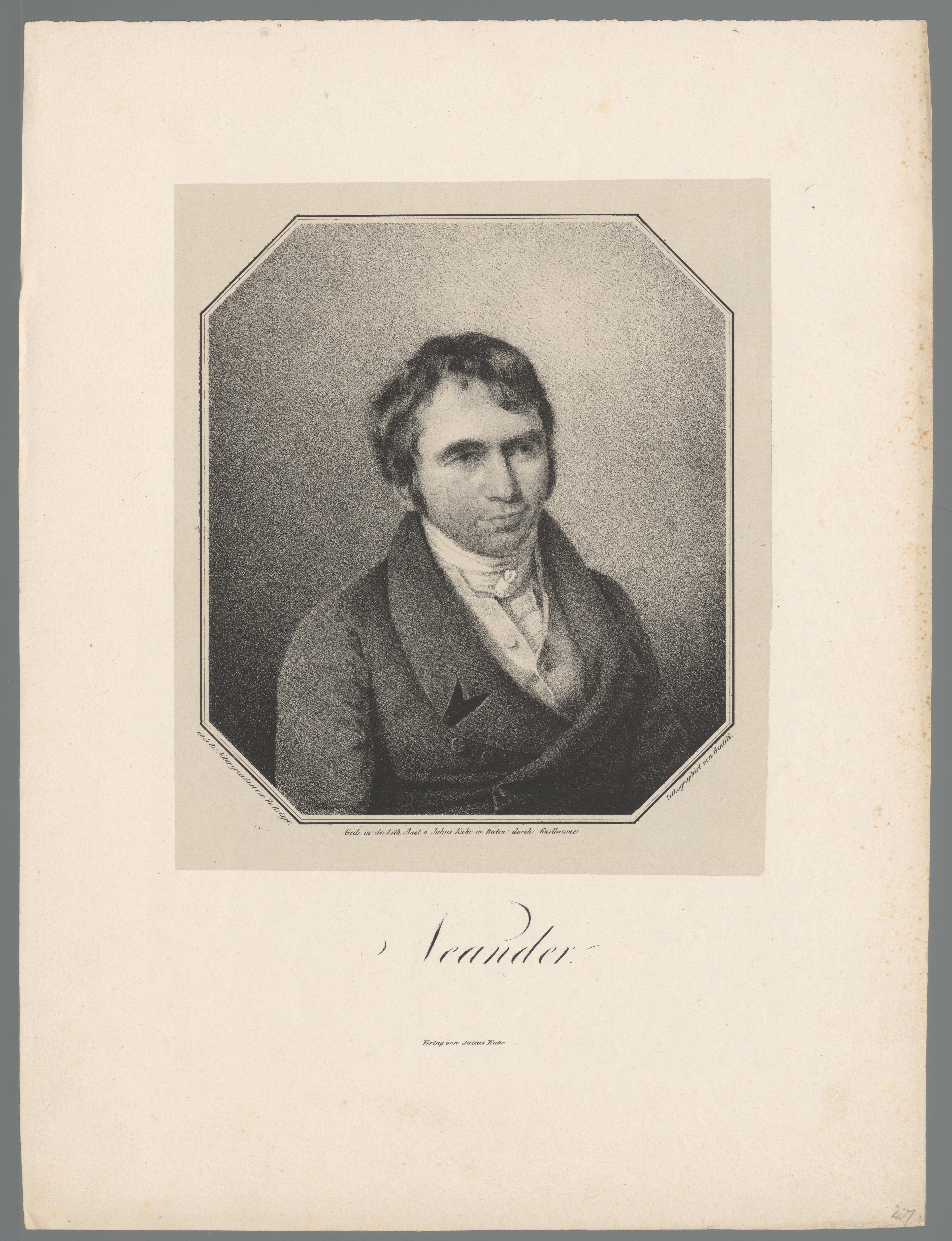 Portret van August Neander
