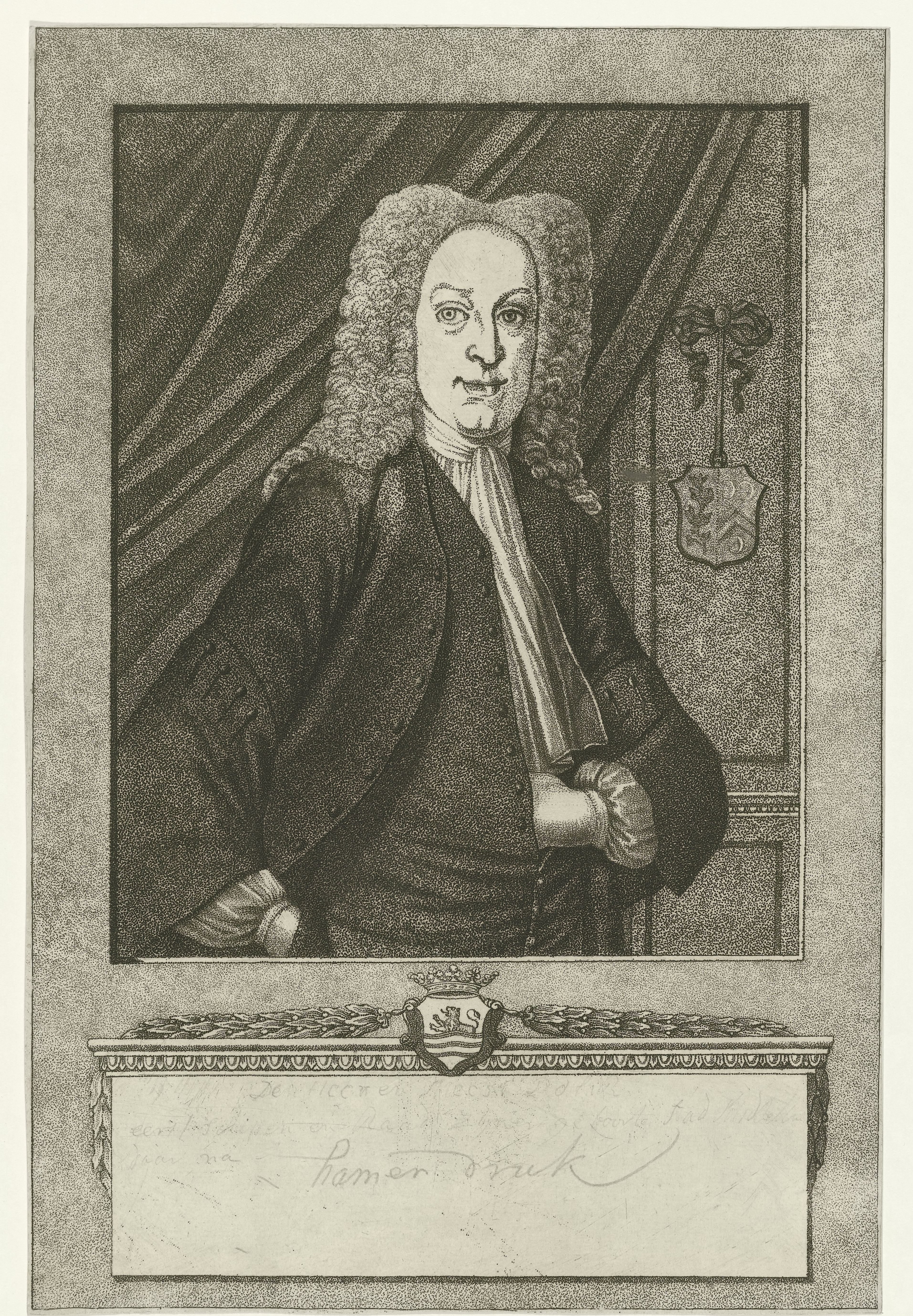 Portret van Pieter de la Rue