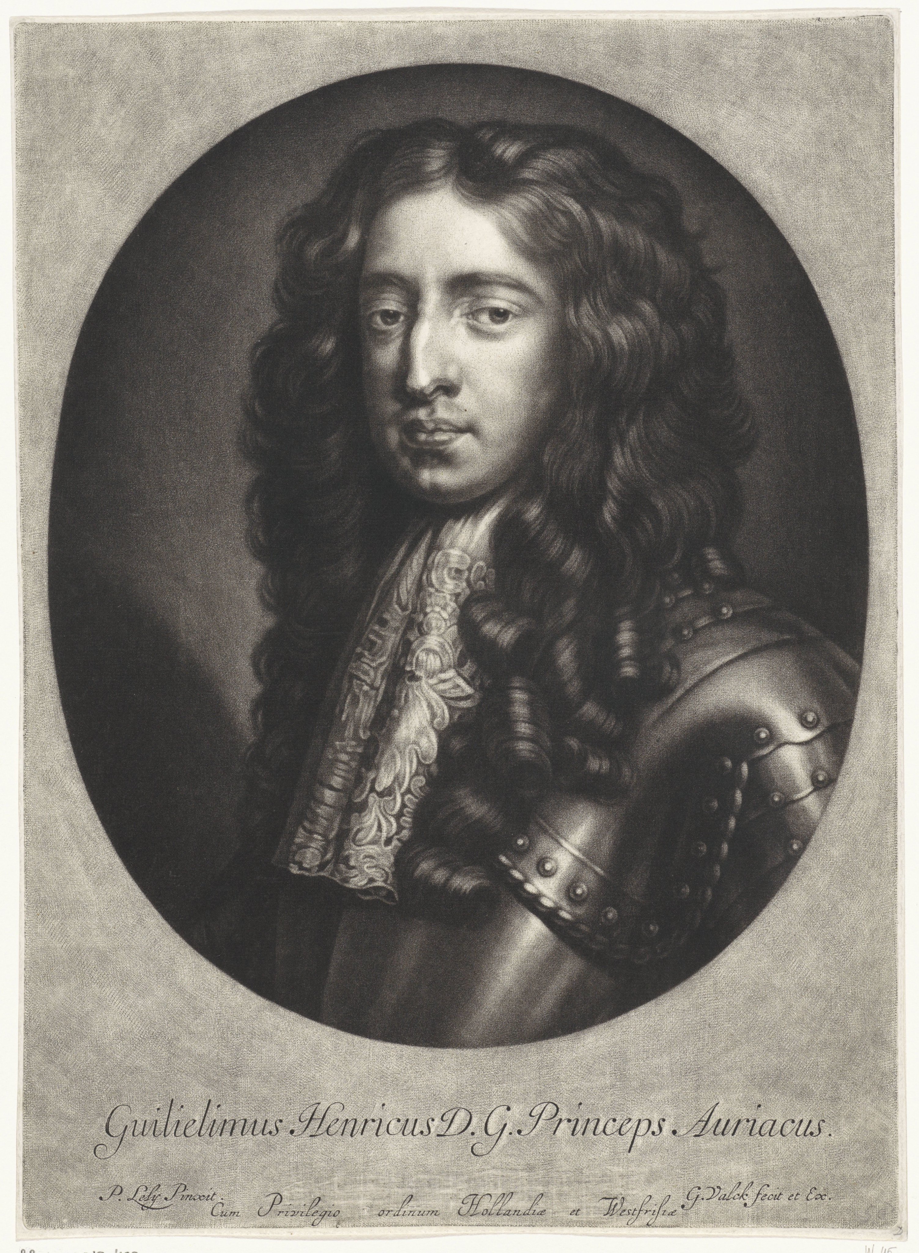 Portret van Willem III, prins van Oranje-Nassau, koning van Engeland