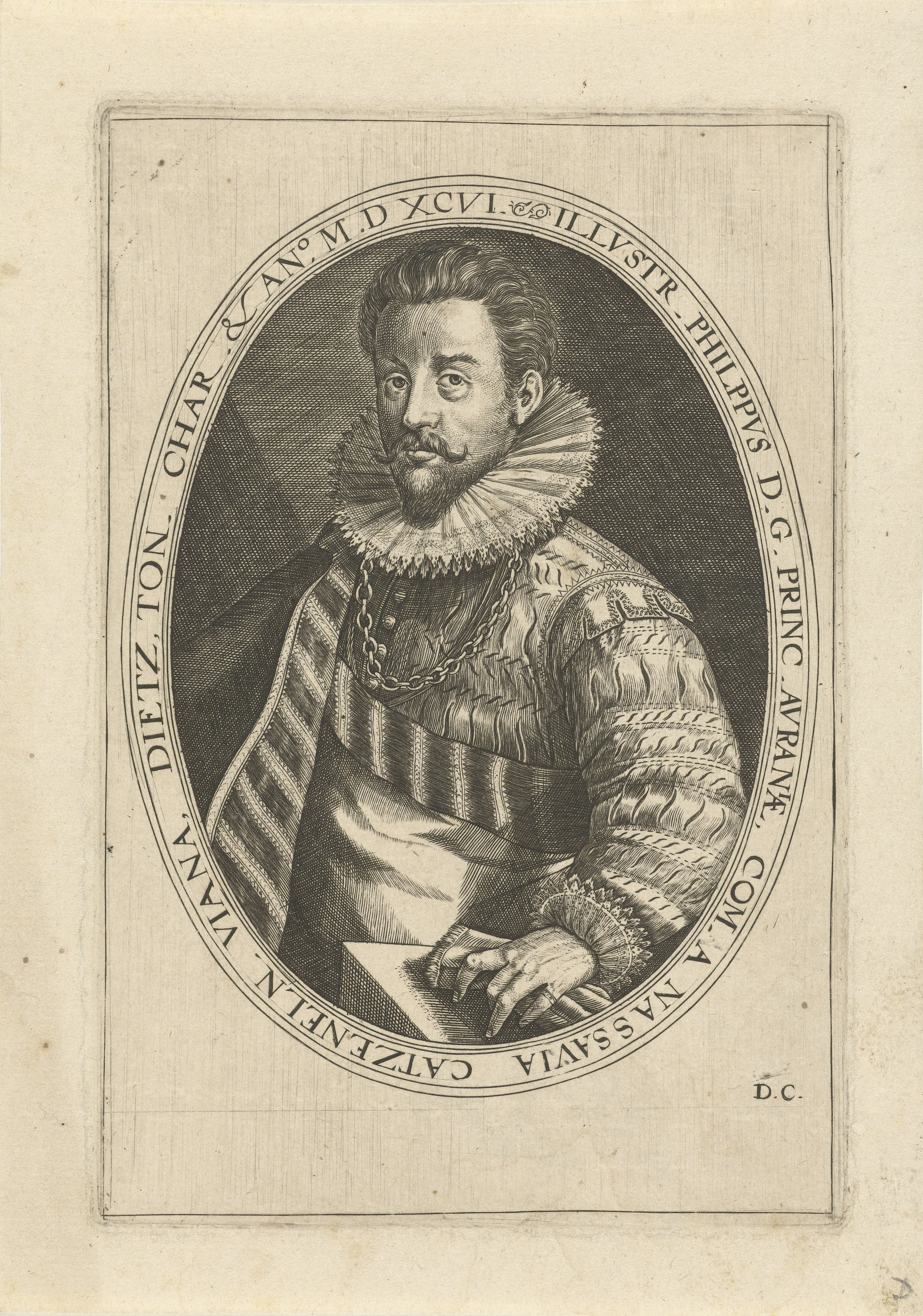 Portret van Filips graaf van Nassau