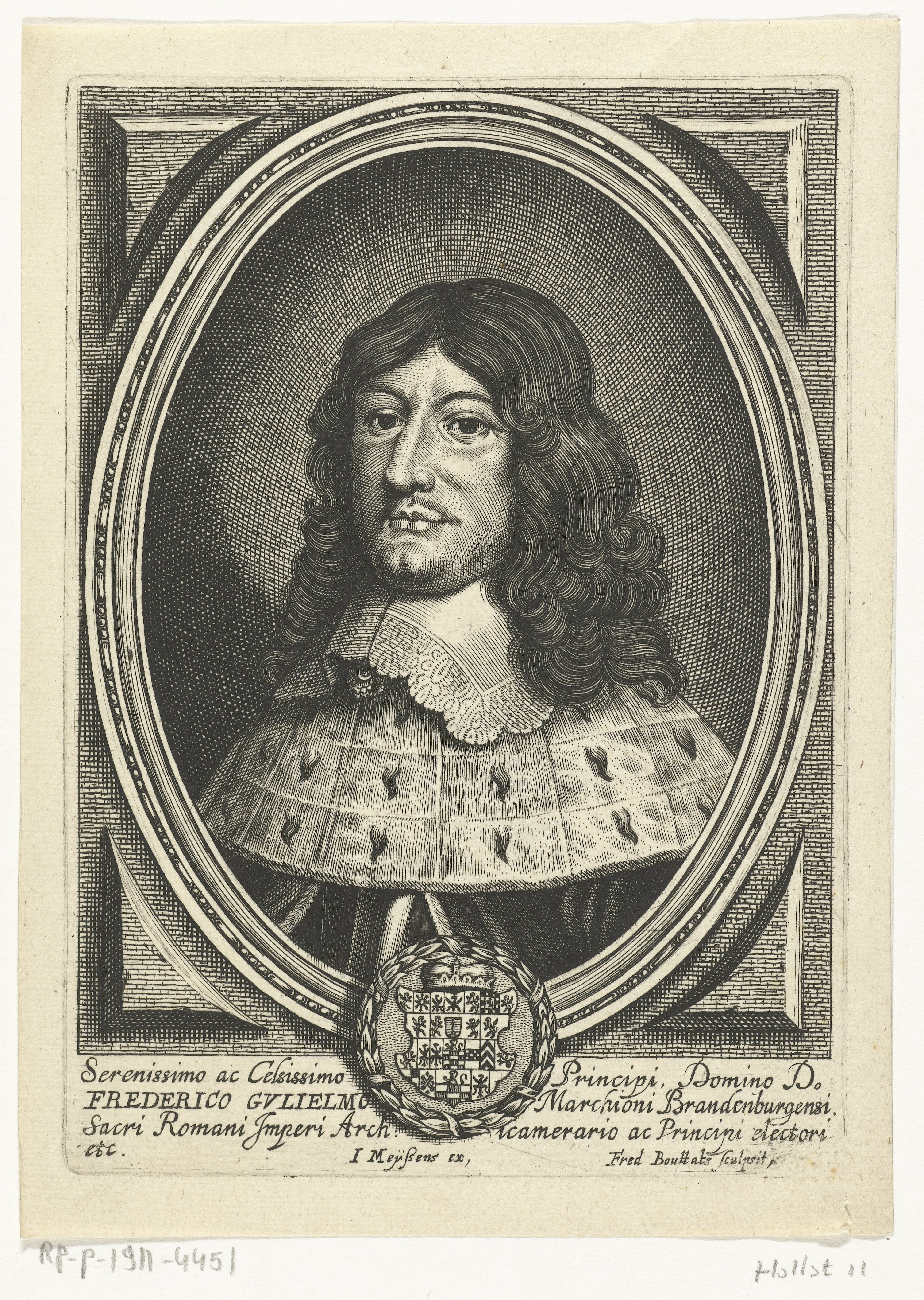 Portret van Frederik Willem van Brandenburg