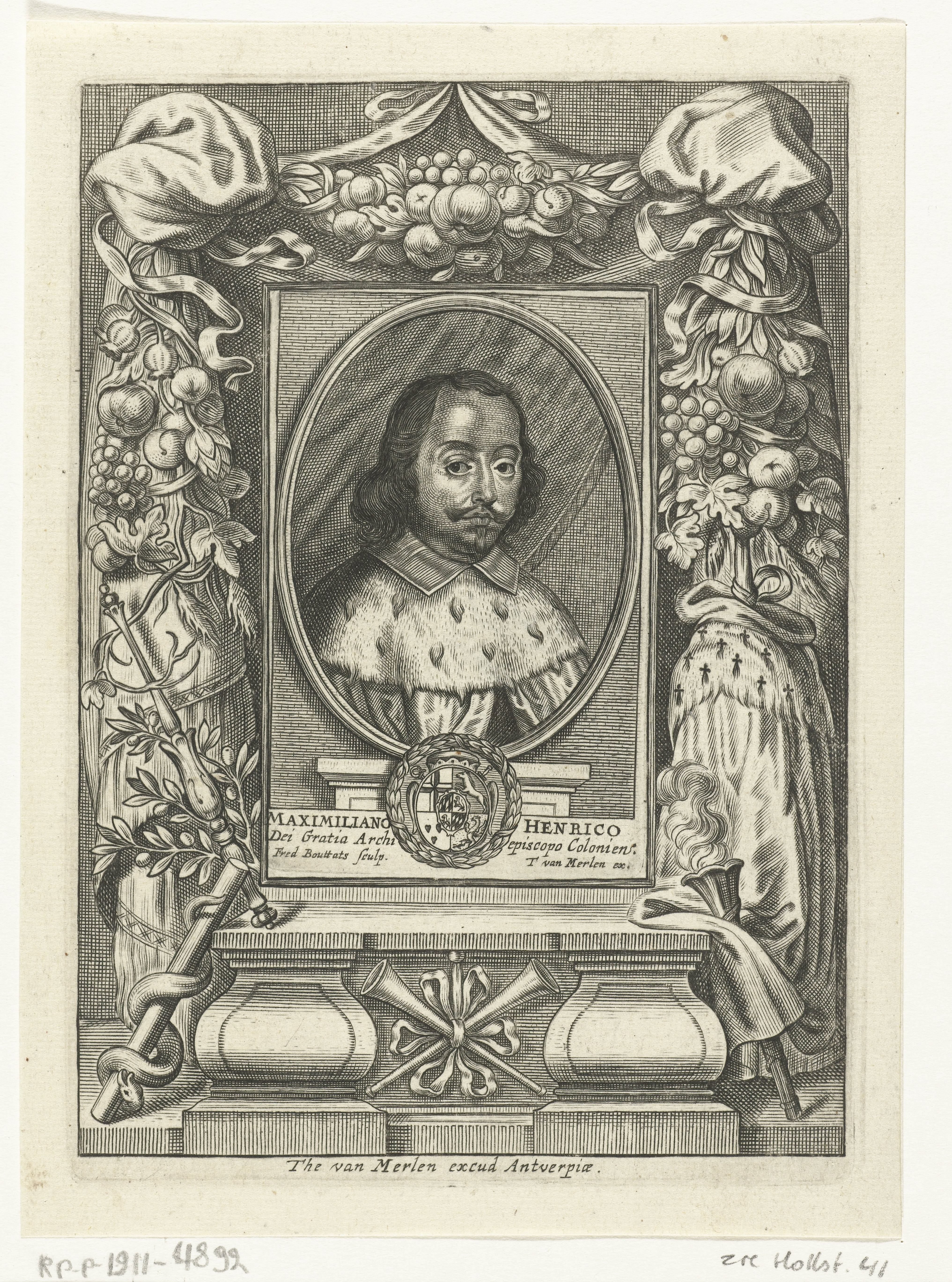 Portret van Maximiliaan Hendrik van Beieren