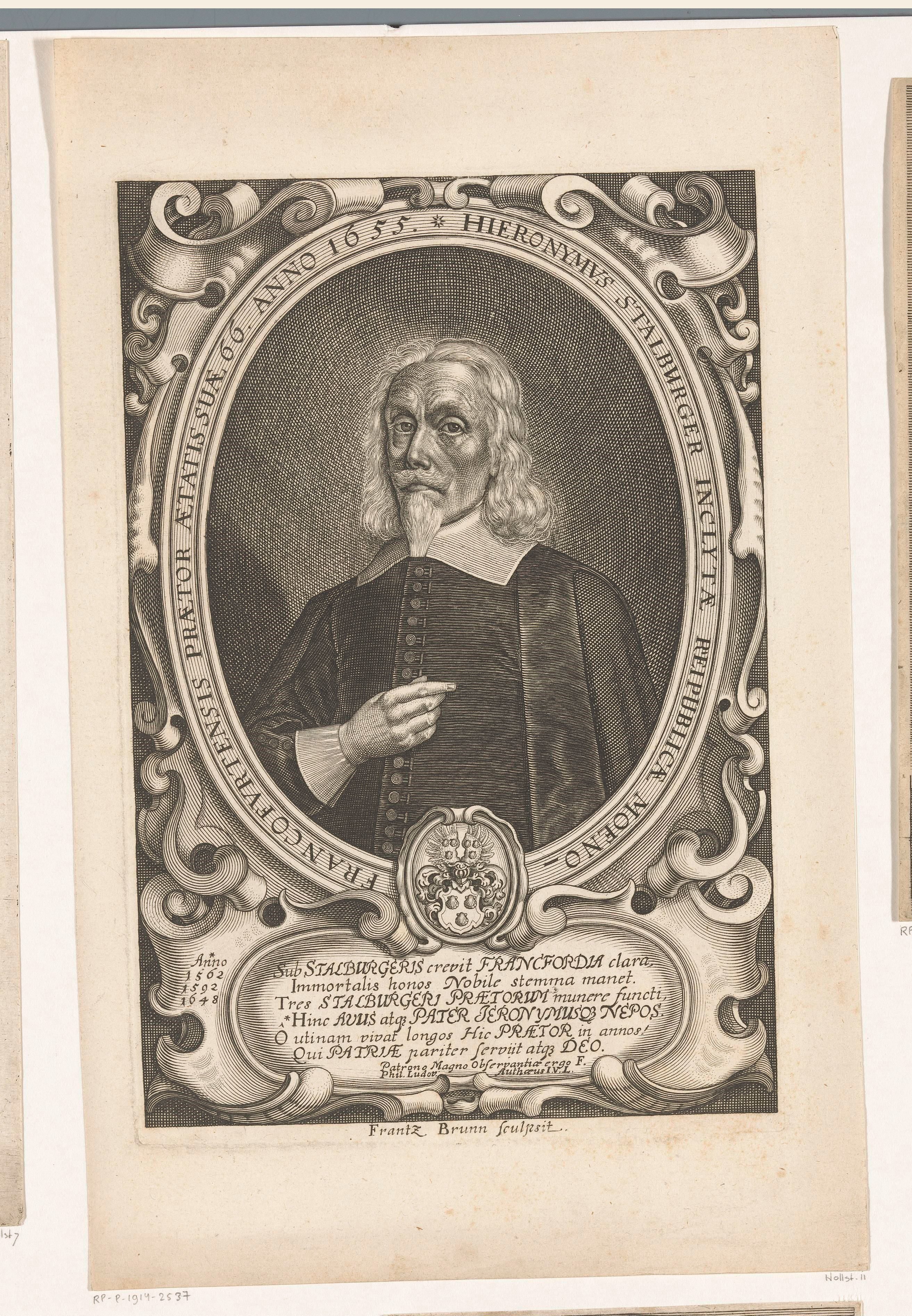 Portret van Hieronymus Stalburger