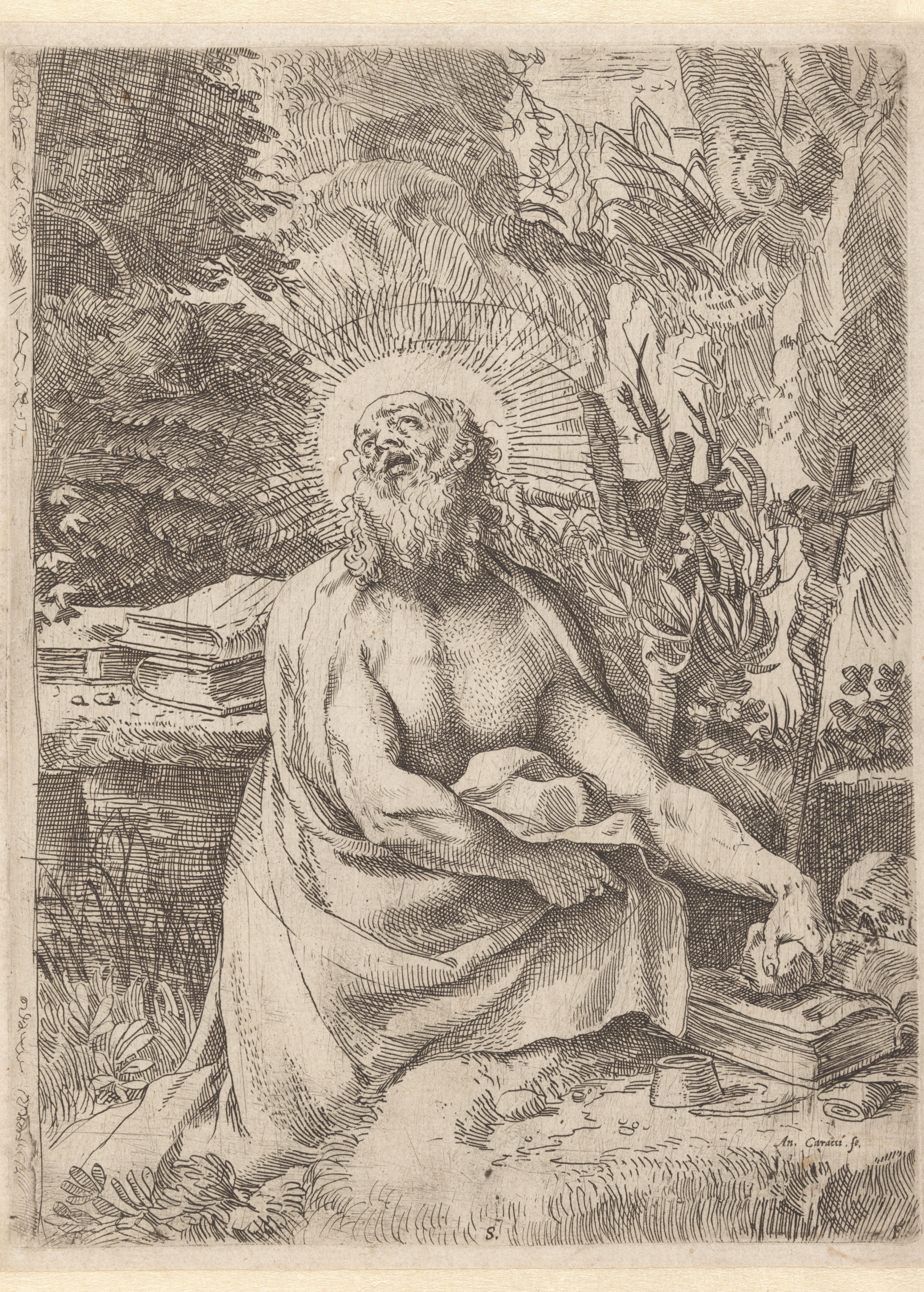 De heilige Hieronymus in de wildernis