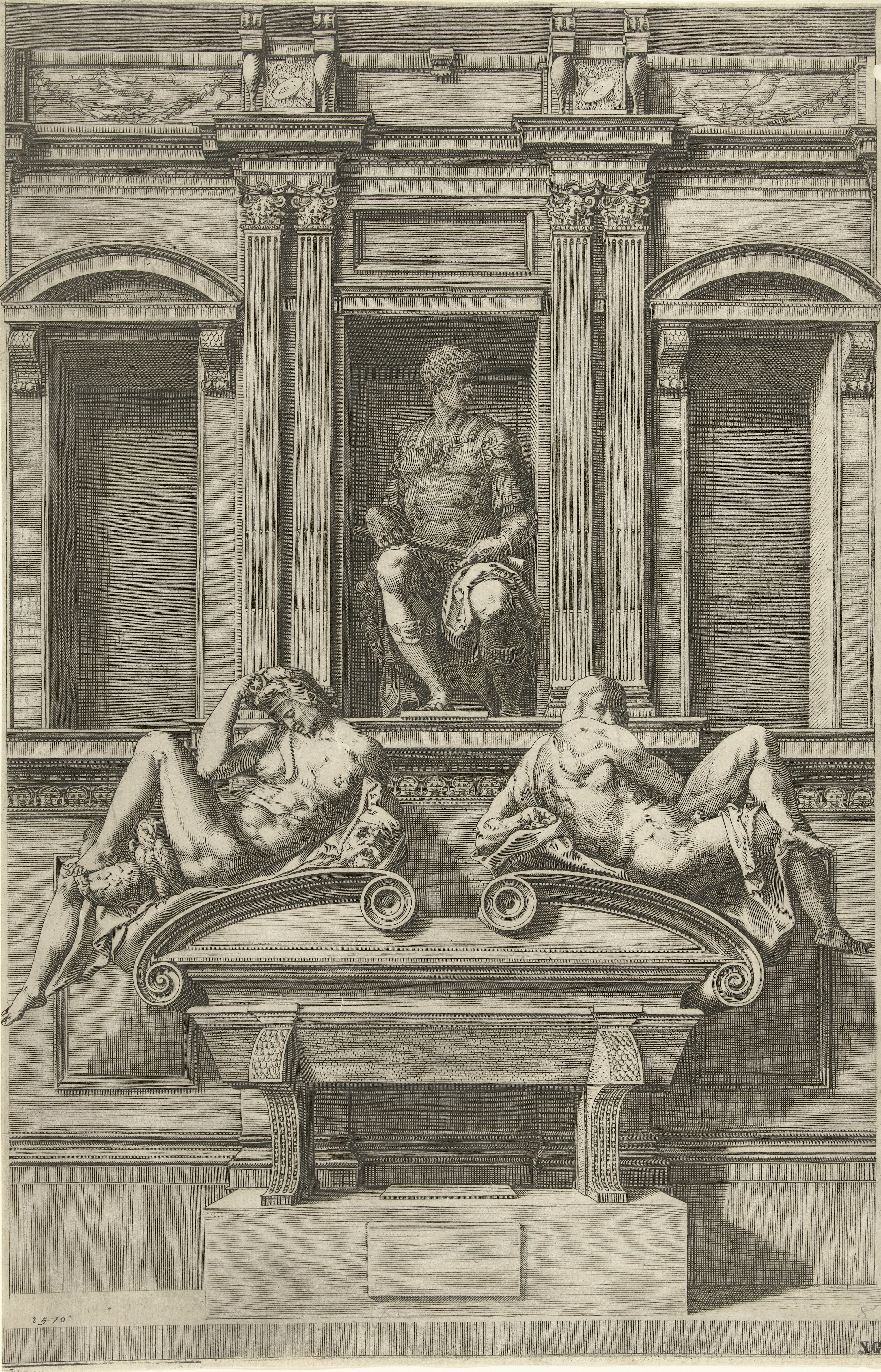 De graftombe van Giuliano II de’ Medici, hertog van Nemours