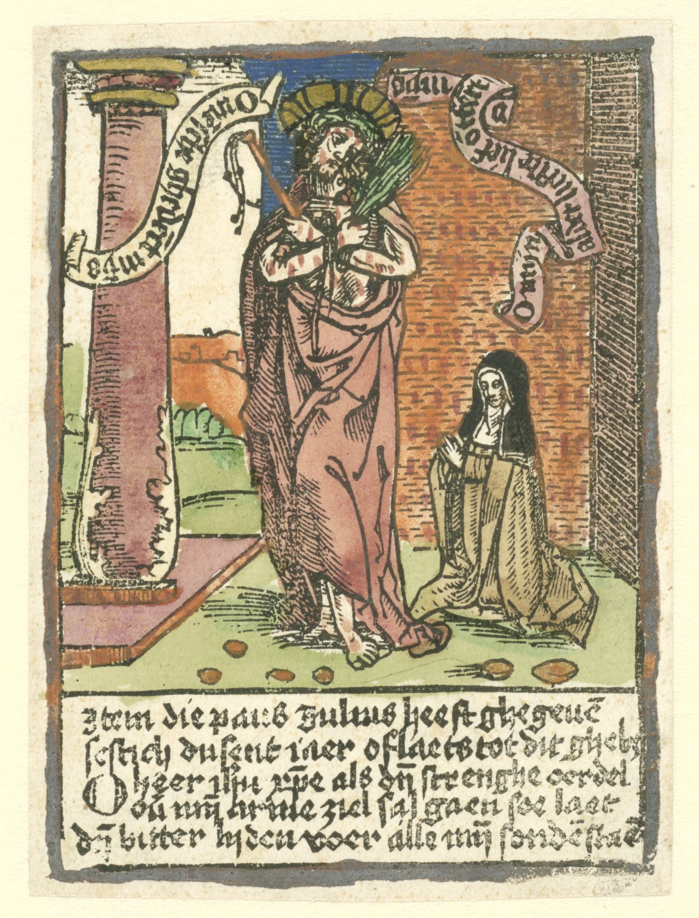 Man van Smarten met de heilige Birgitta
