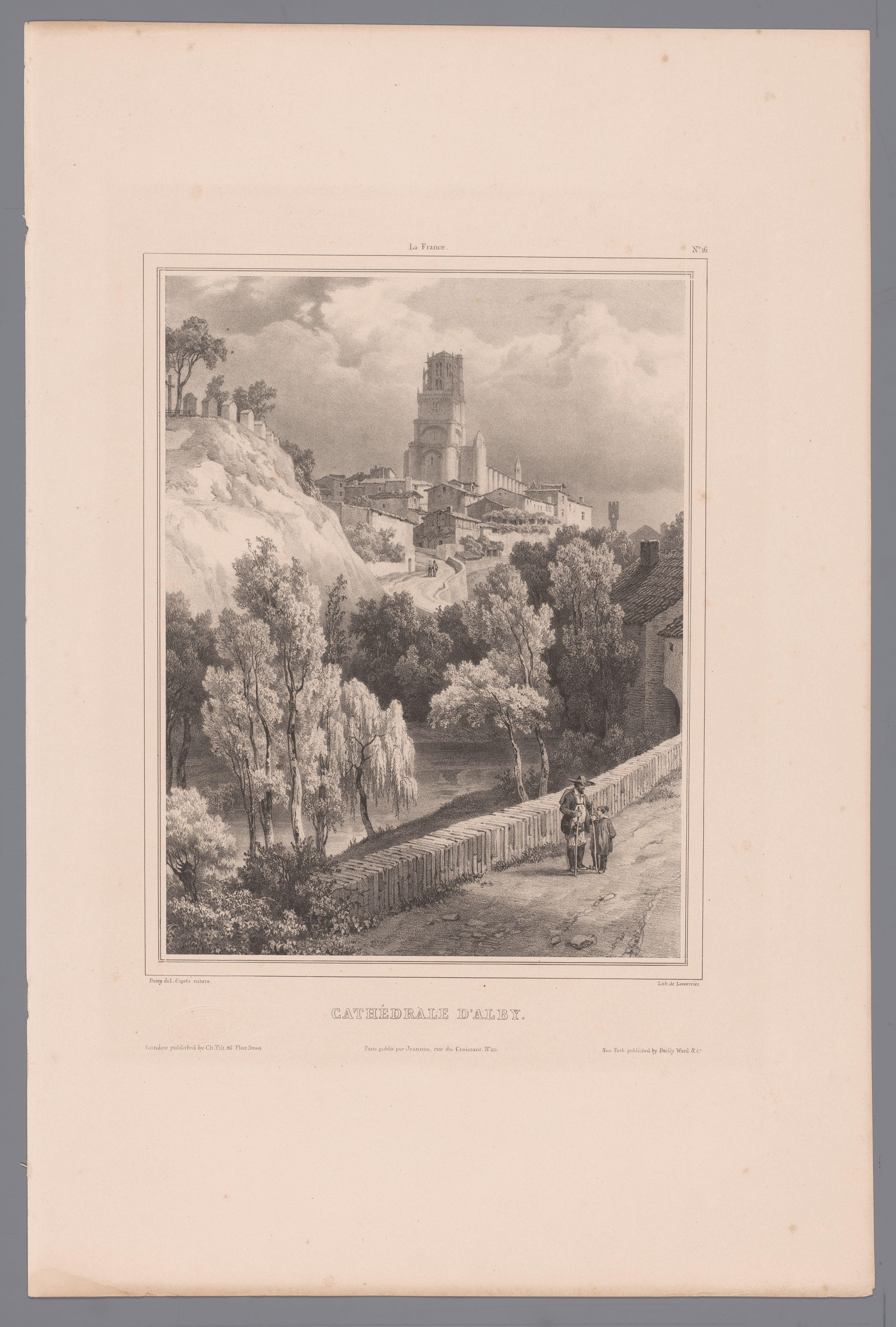 Zicht op de kathedraal Sainte-Cécile te Albi