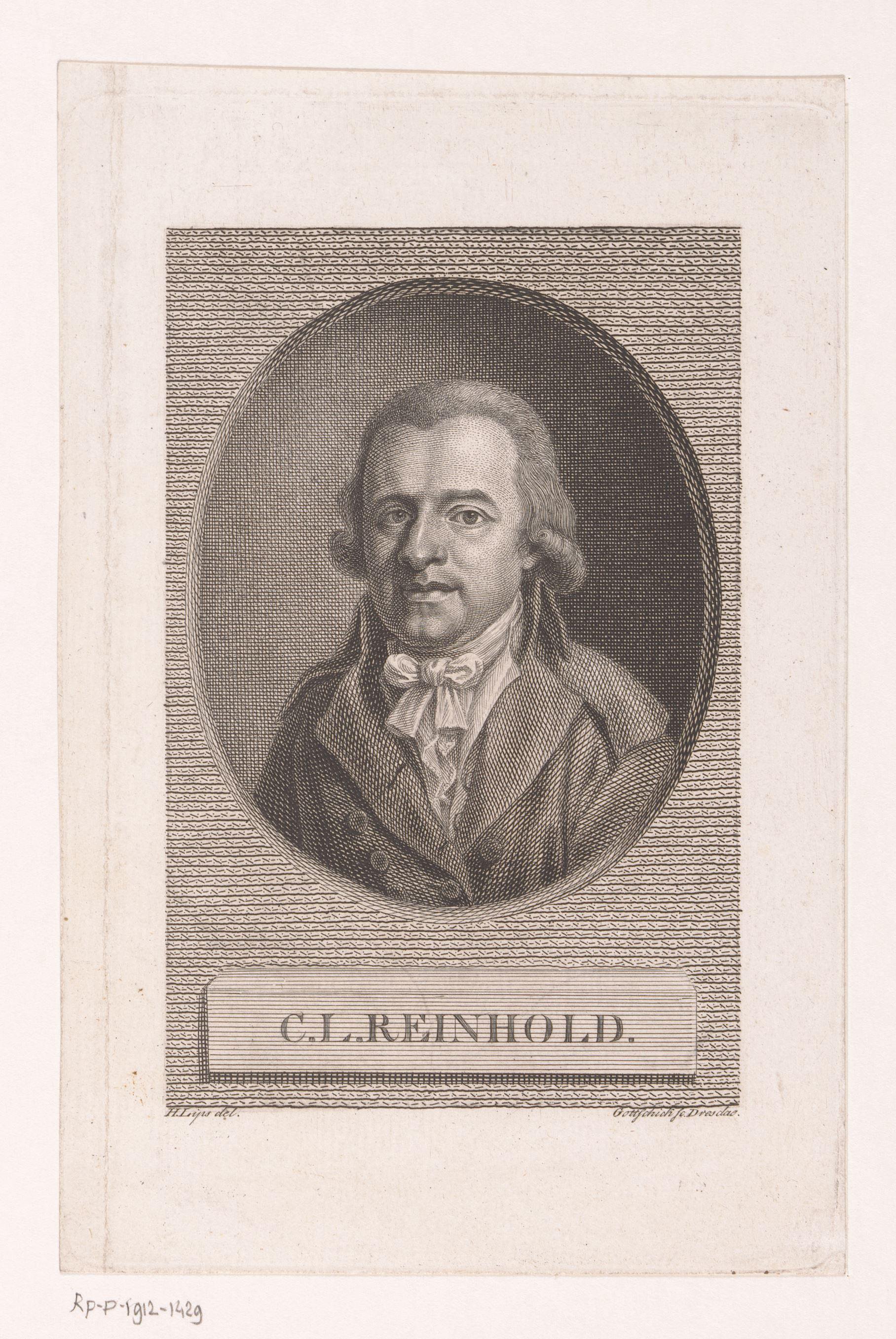 Portret van Carl Leonhard Reinhold