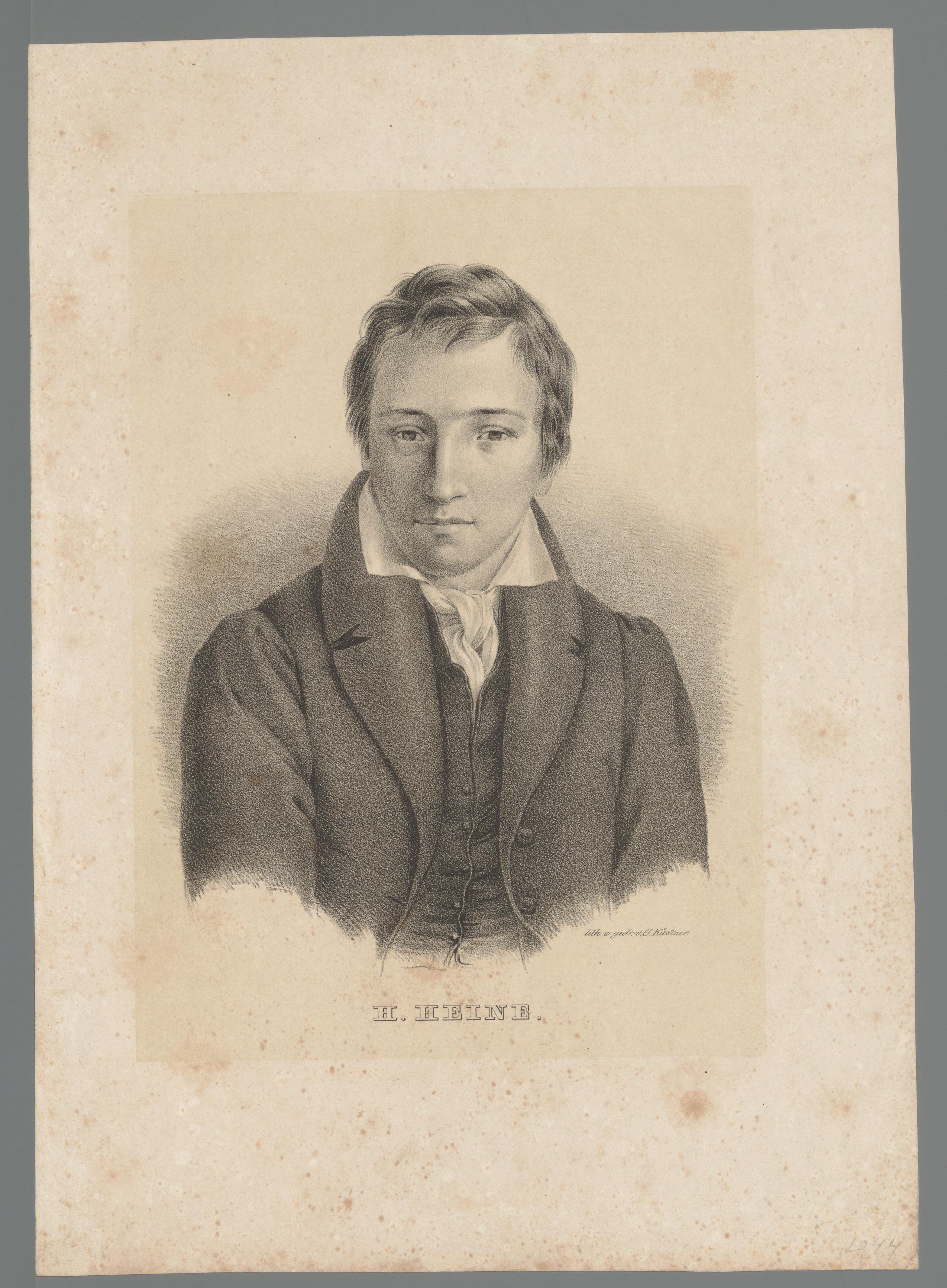 Portret van Heinrich Heine