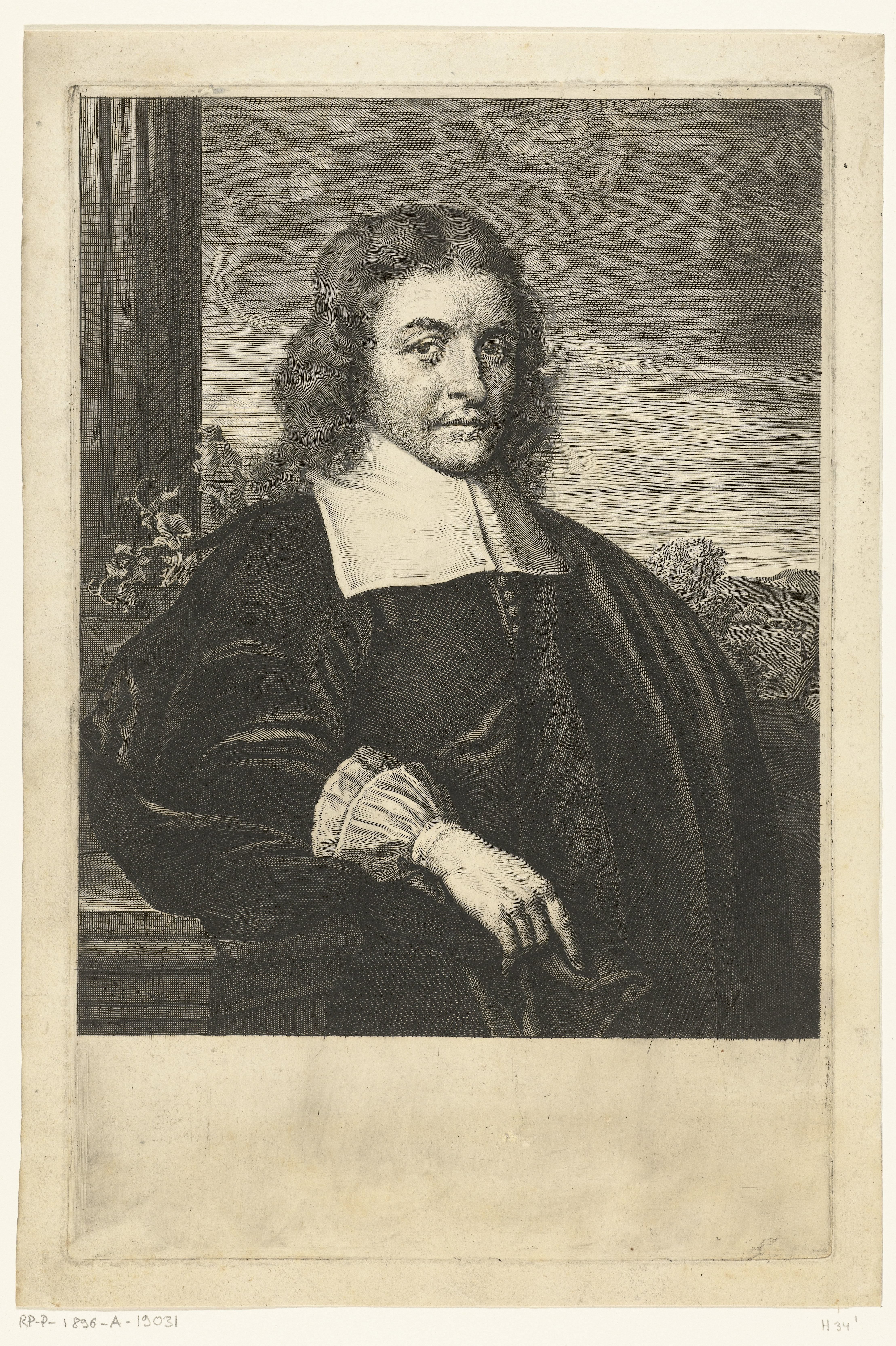 Portret van Petrus Bortius
