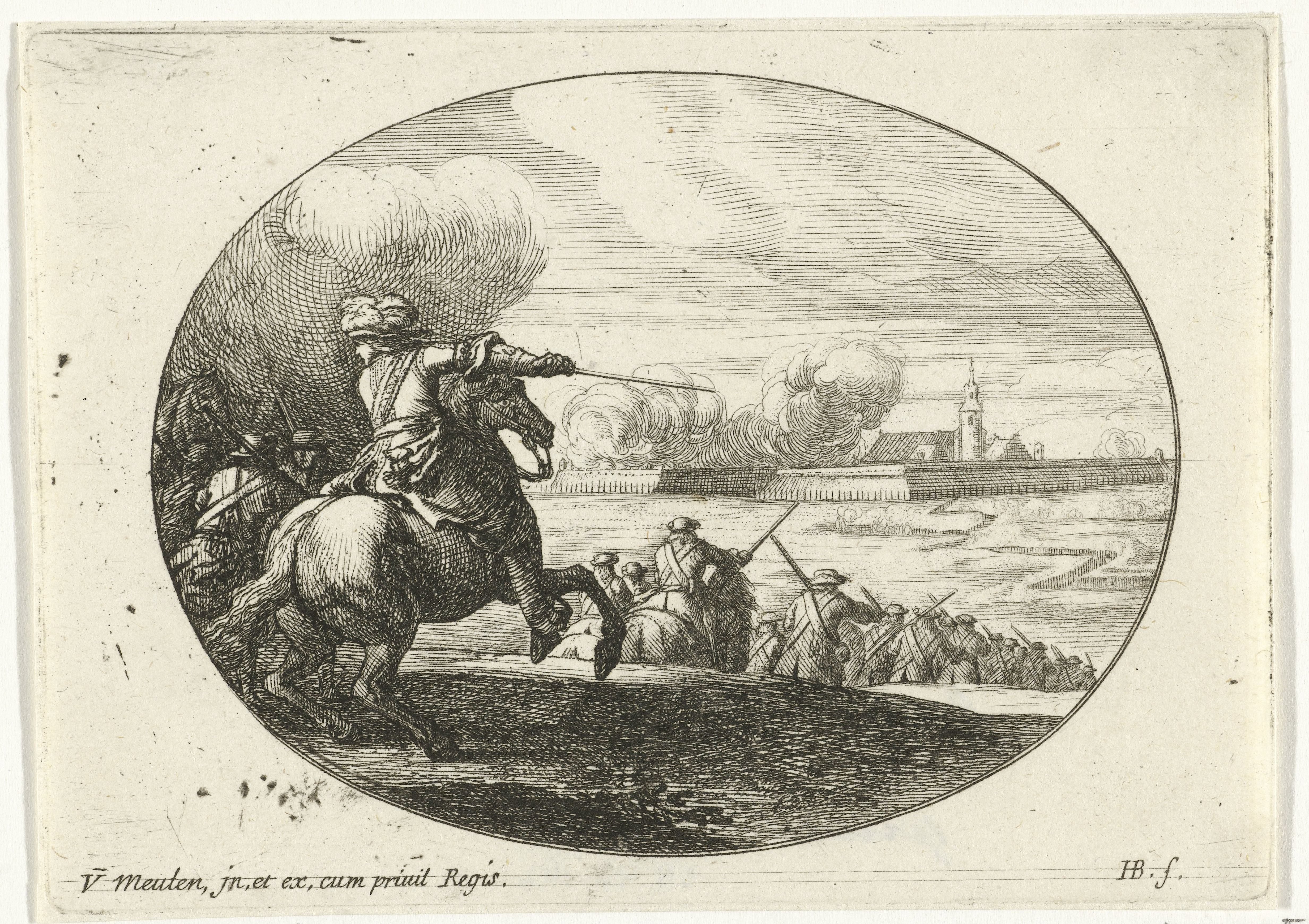 Belegering van een stad met stadswallen