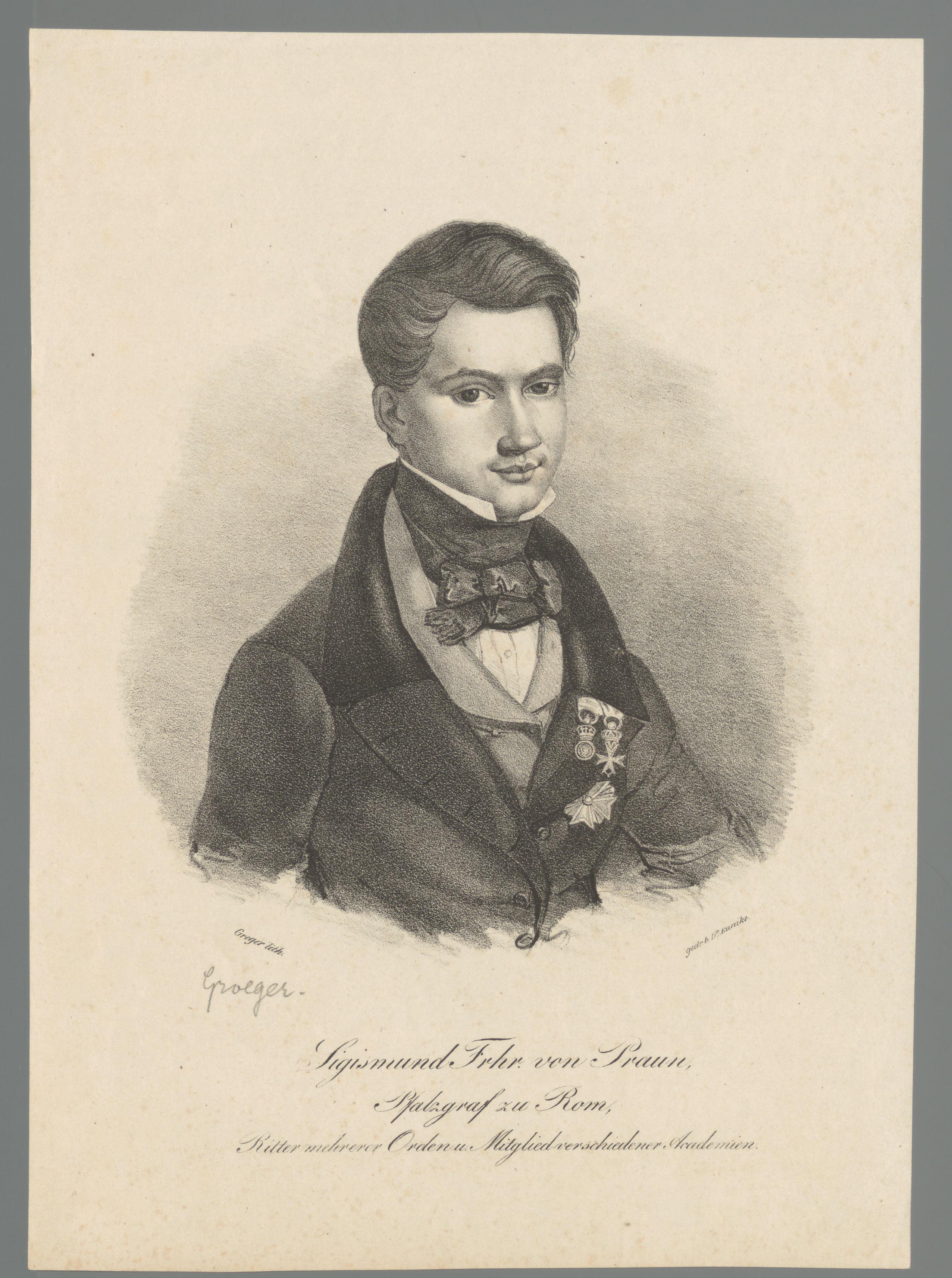 Portret van Sigismund Otto von Praun