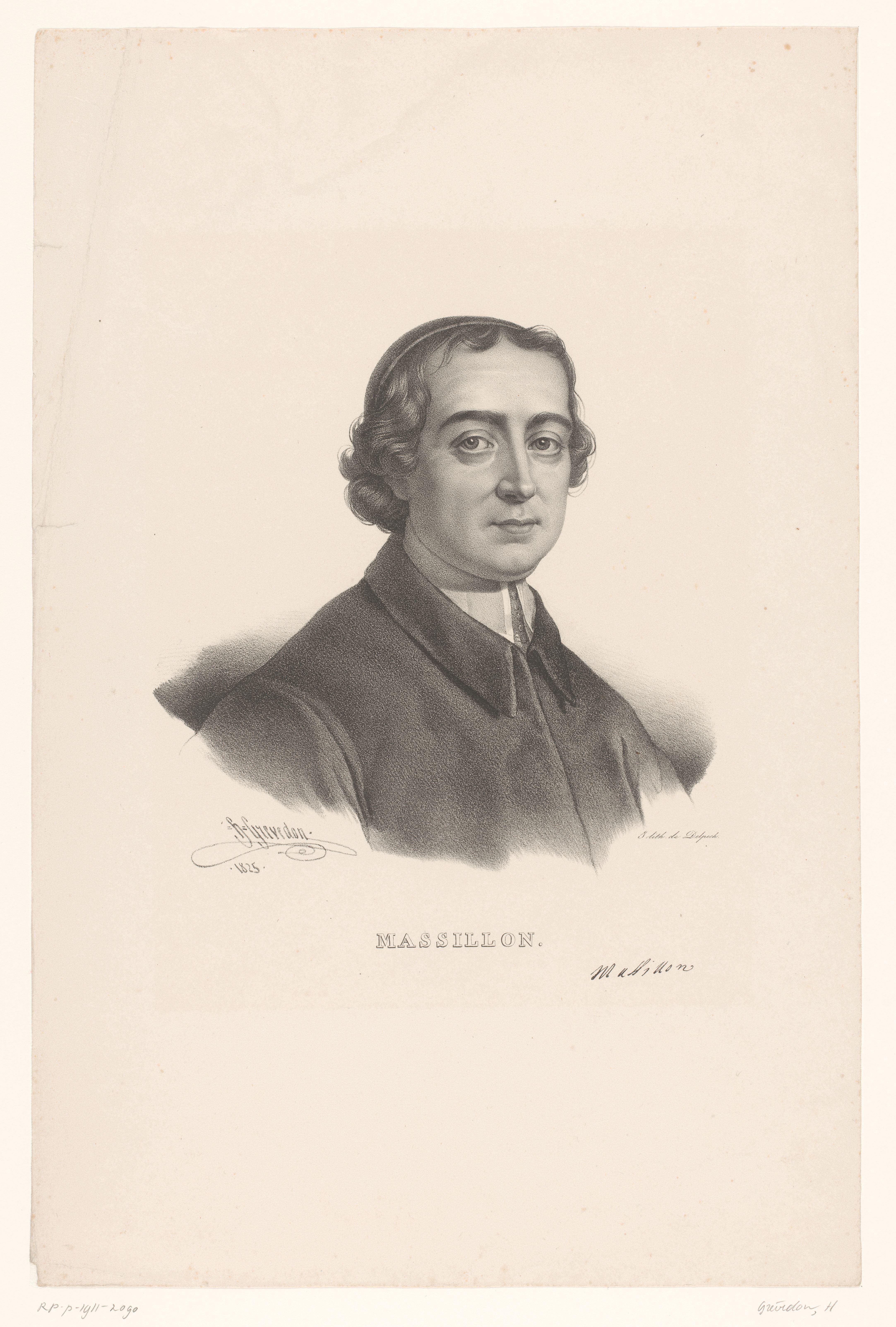 Portret van Jean-Baptiste Massillon