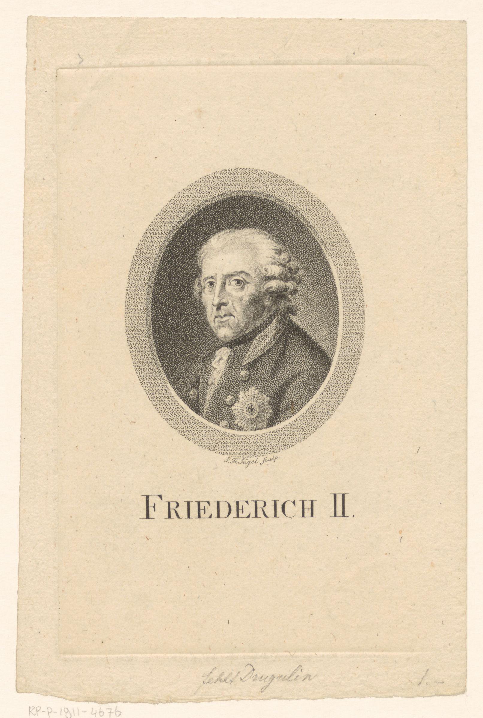 Portret van Friedrich II