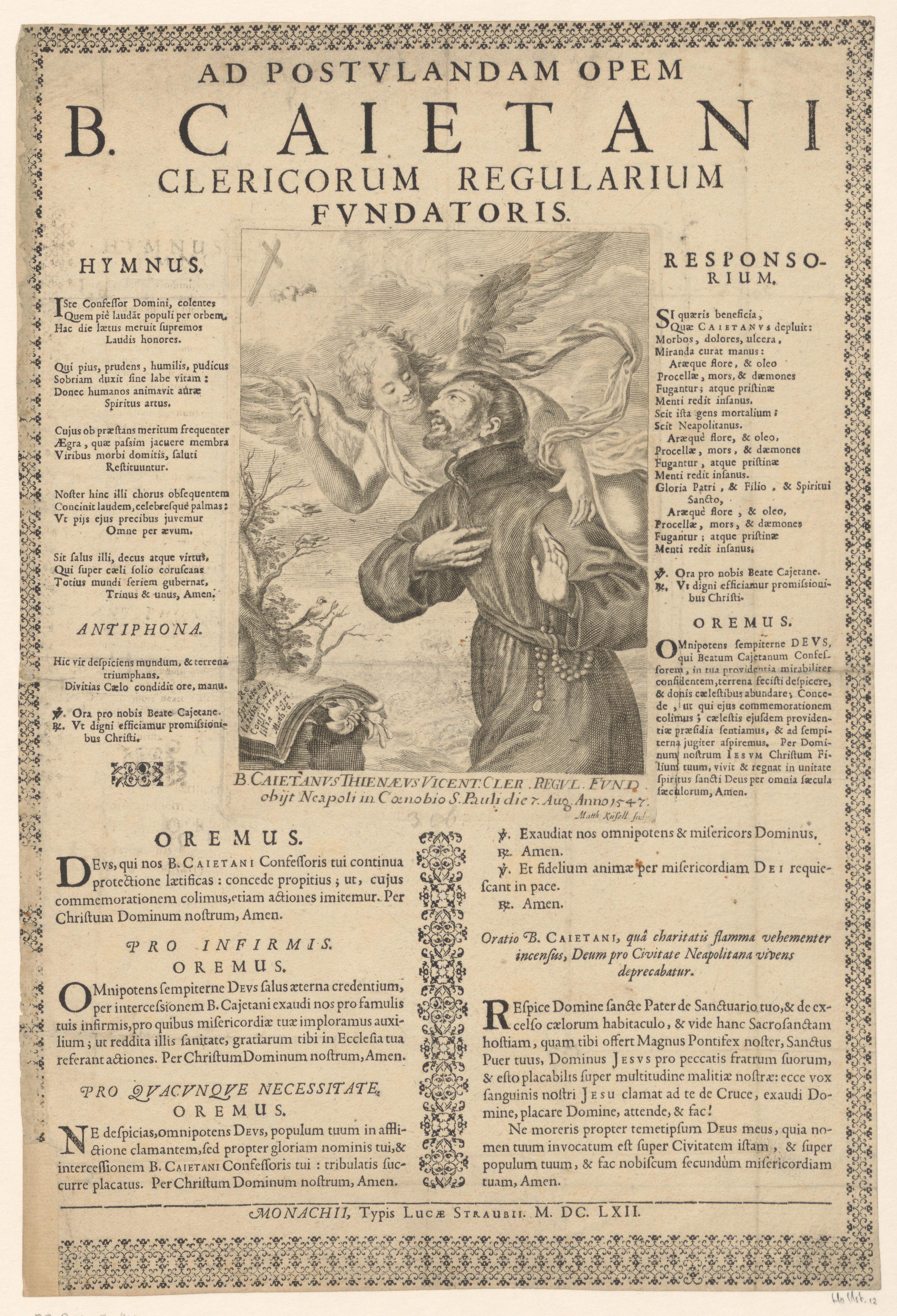 Cajetanus van Thiene met een engel