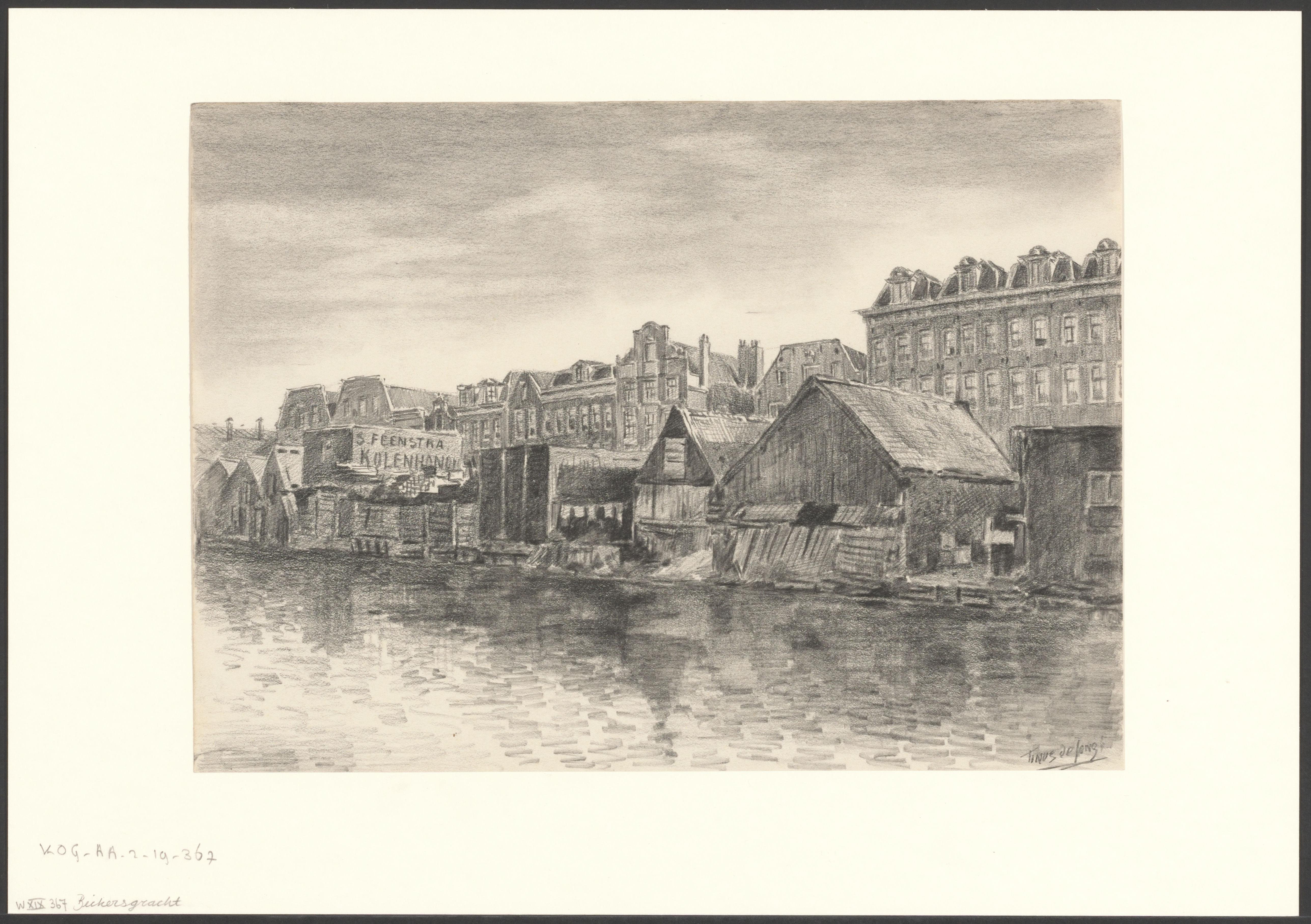 Gezicht op de Bickersgracht