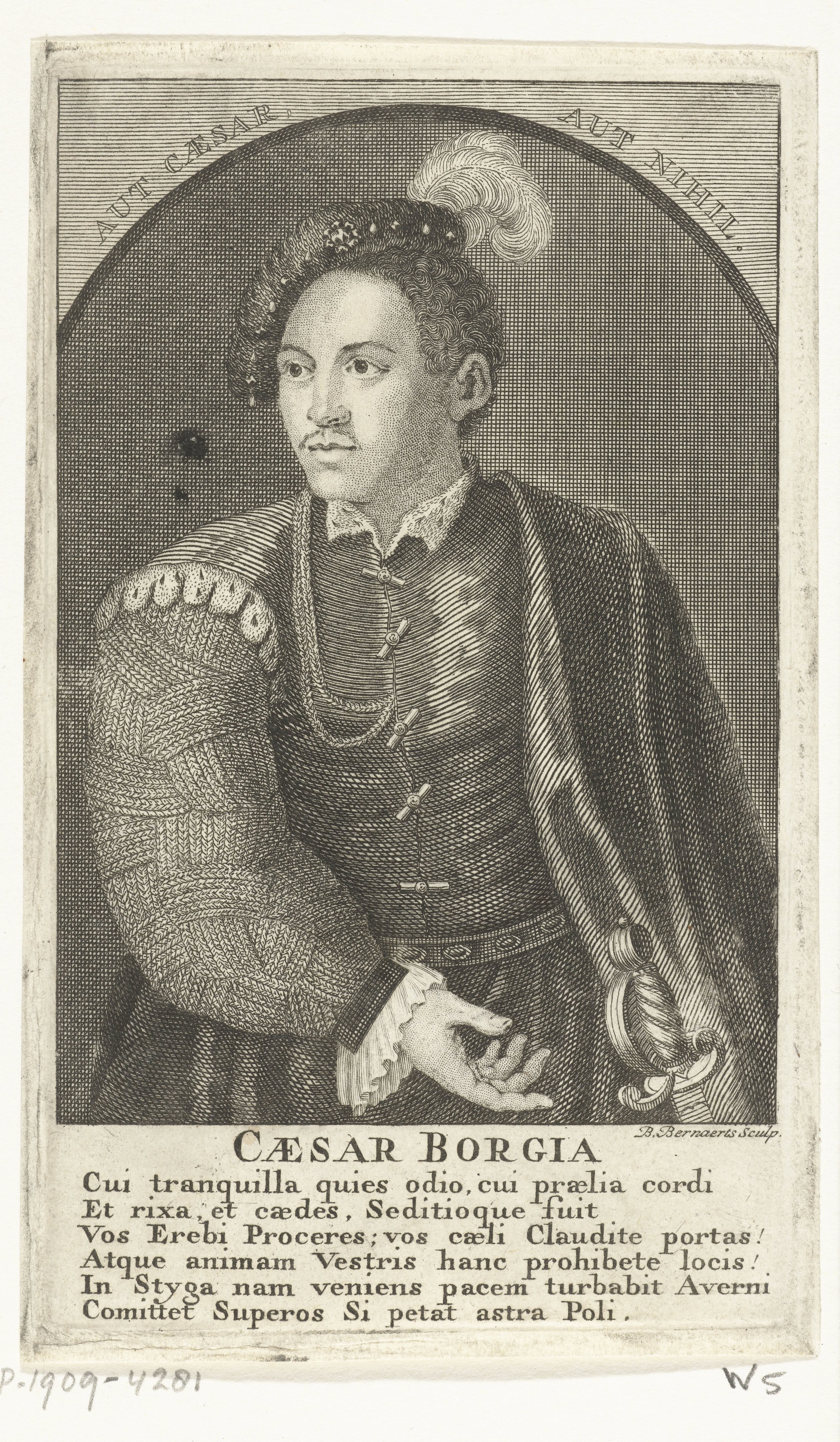 Portret van Cesare Borgia