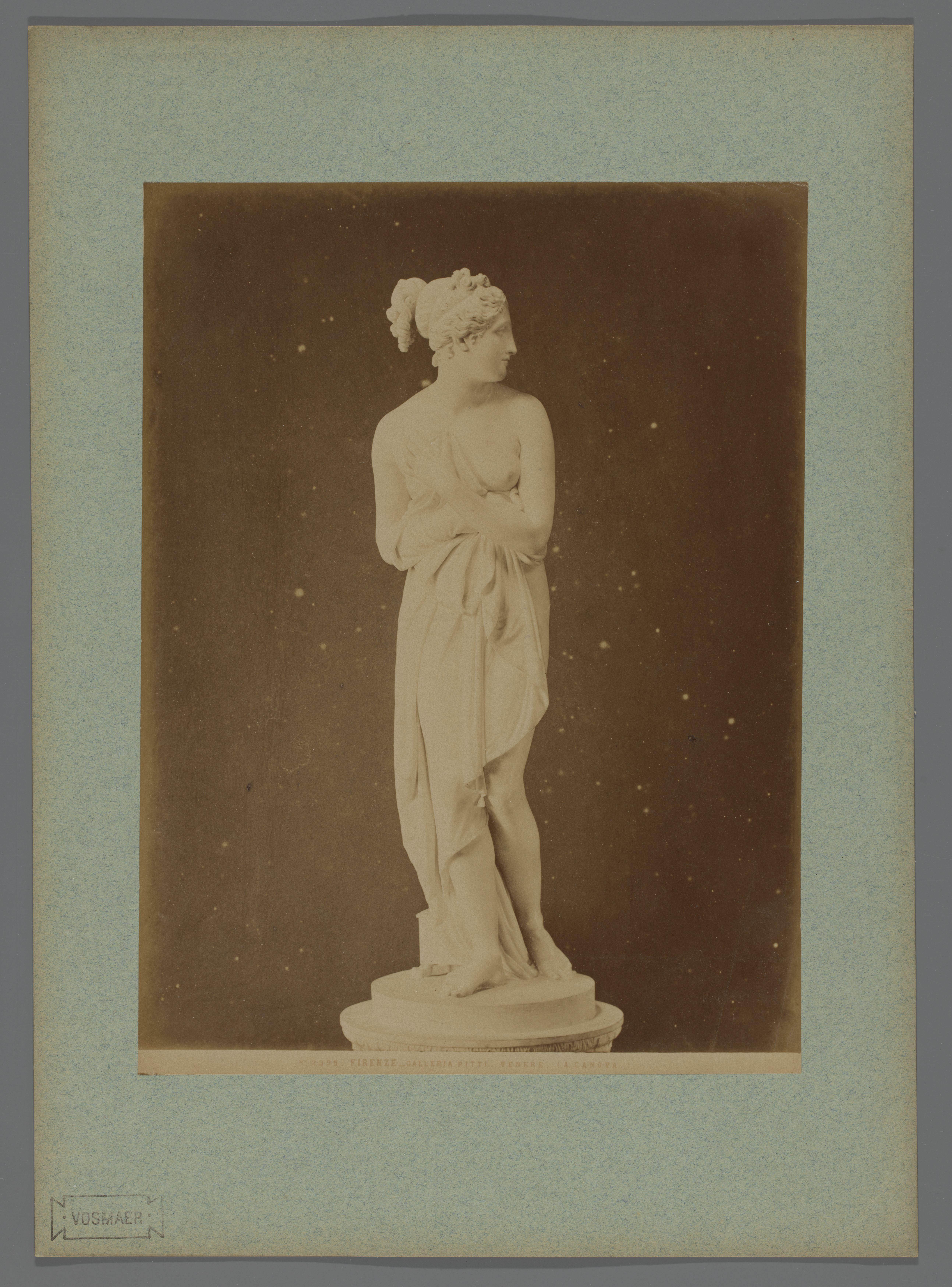 Sculptuur van Venus naar Antonio Canova in de Galleria Palatina te Florence, Italië