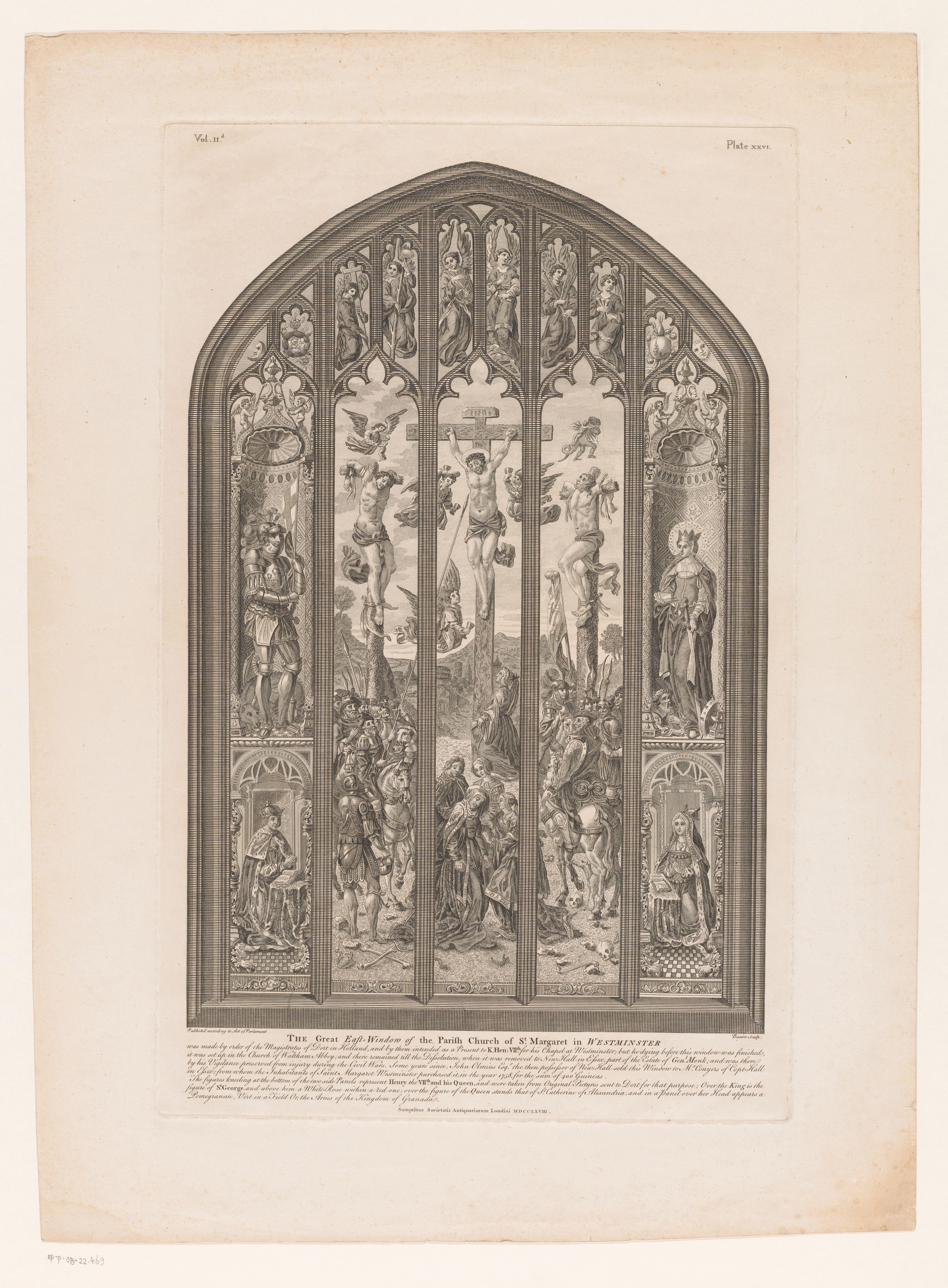 Oostelijk raam van de St. Margaret’s Church in Londen