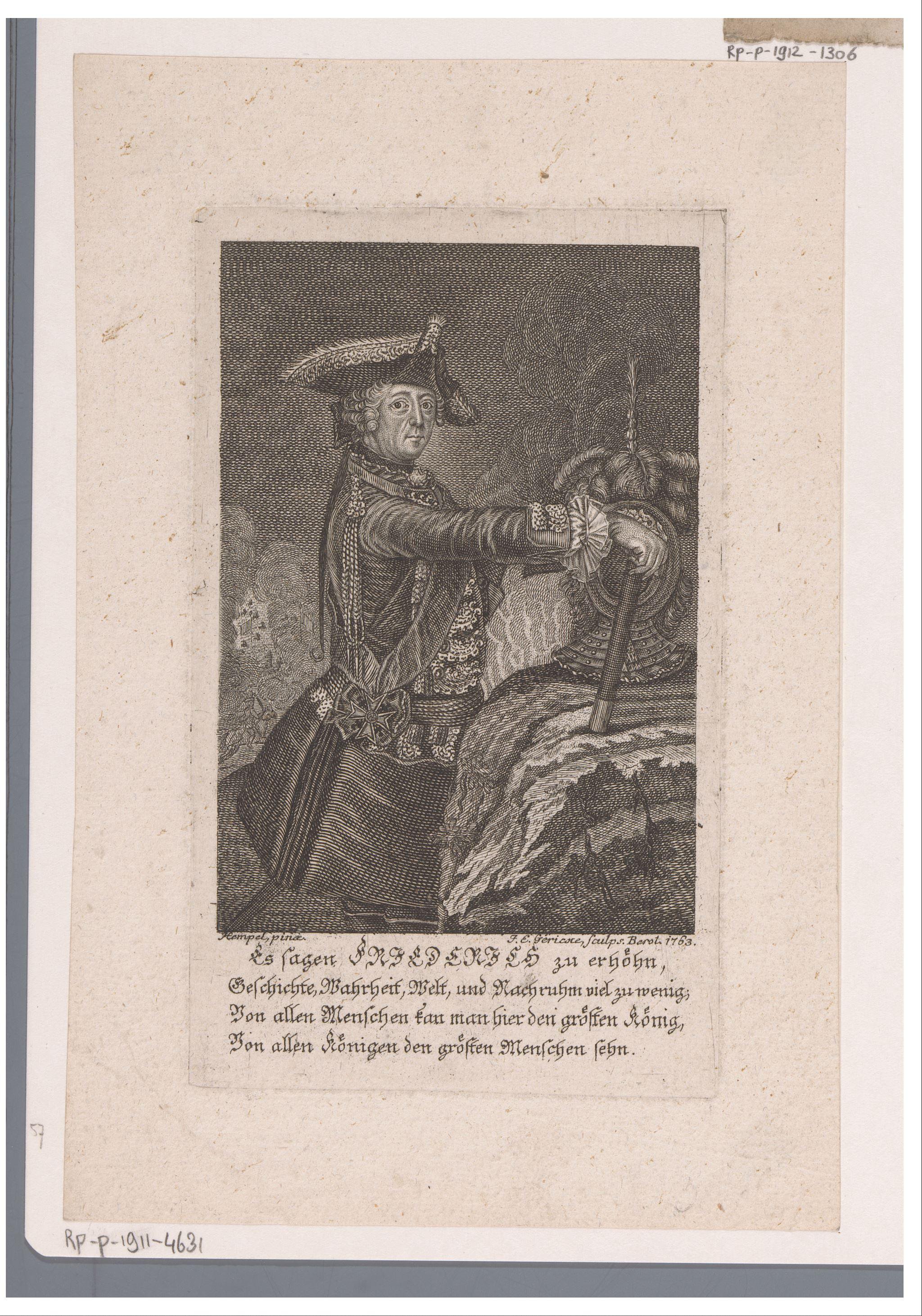 Portret van Frederik de Grote