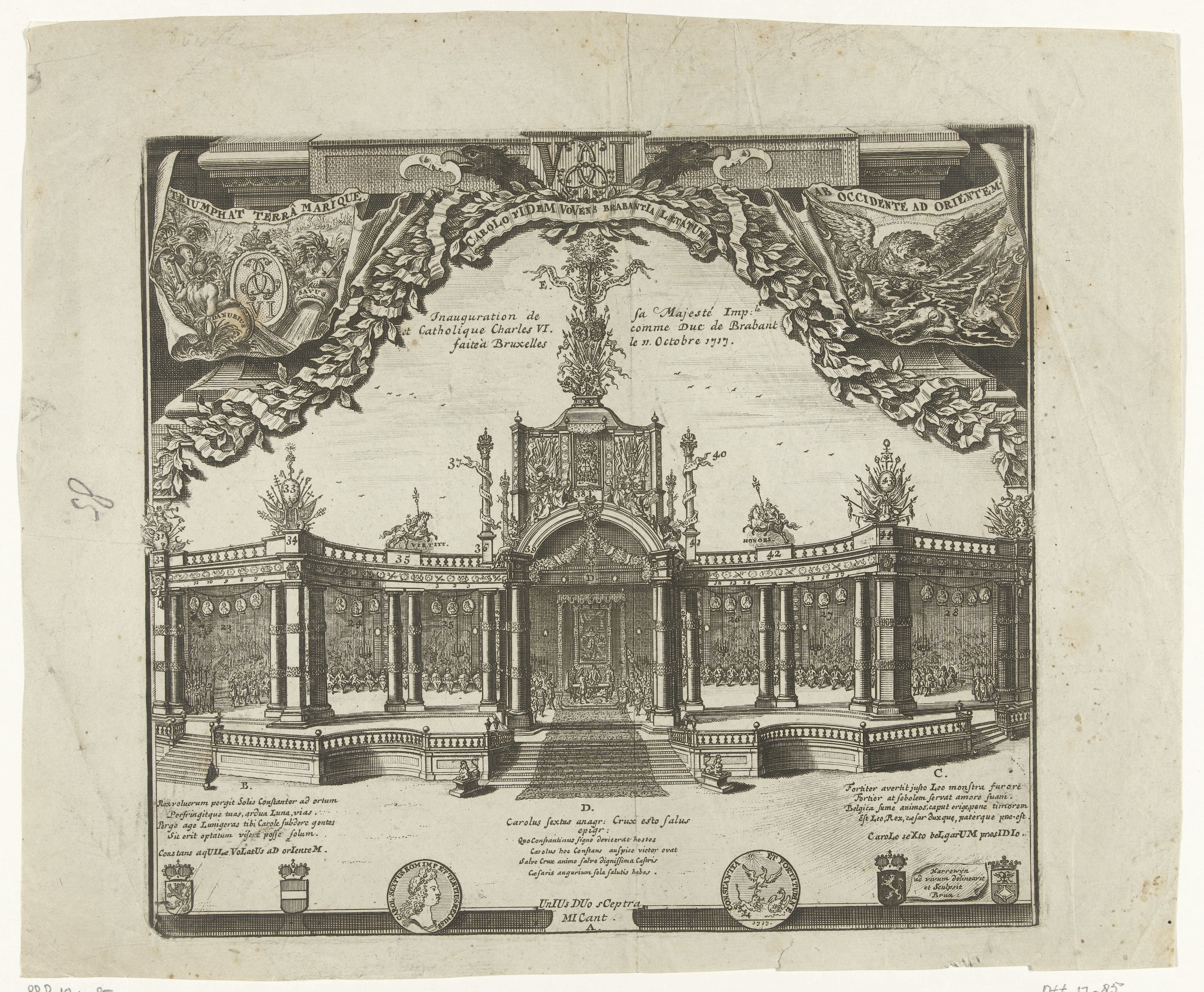 Inhuldiging van keizer Karel VI als hertog van Brabant te Brussel, 1717