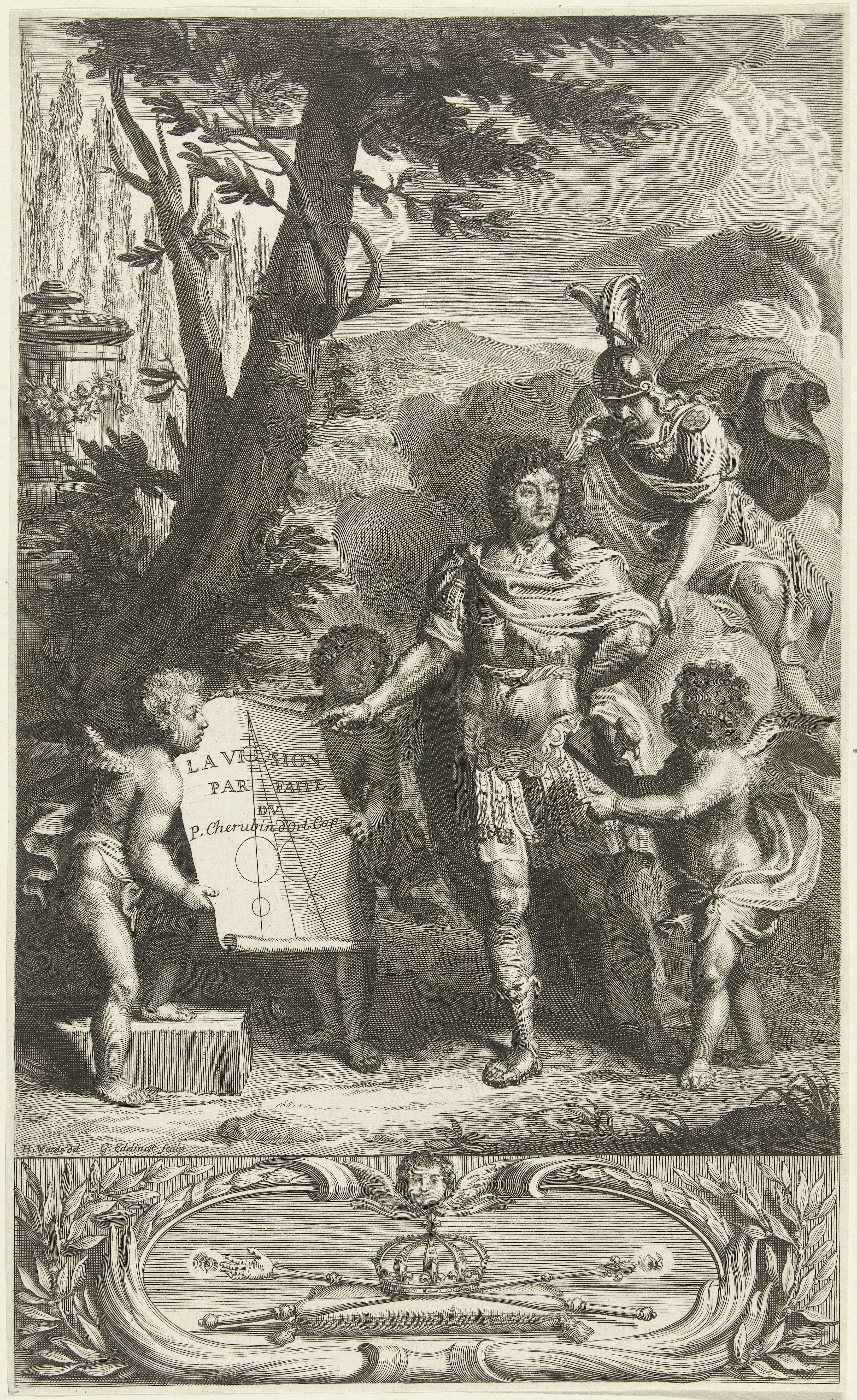 Lodewijk de XIV in Romeins keizerskostuum