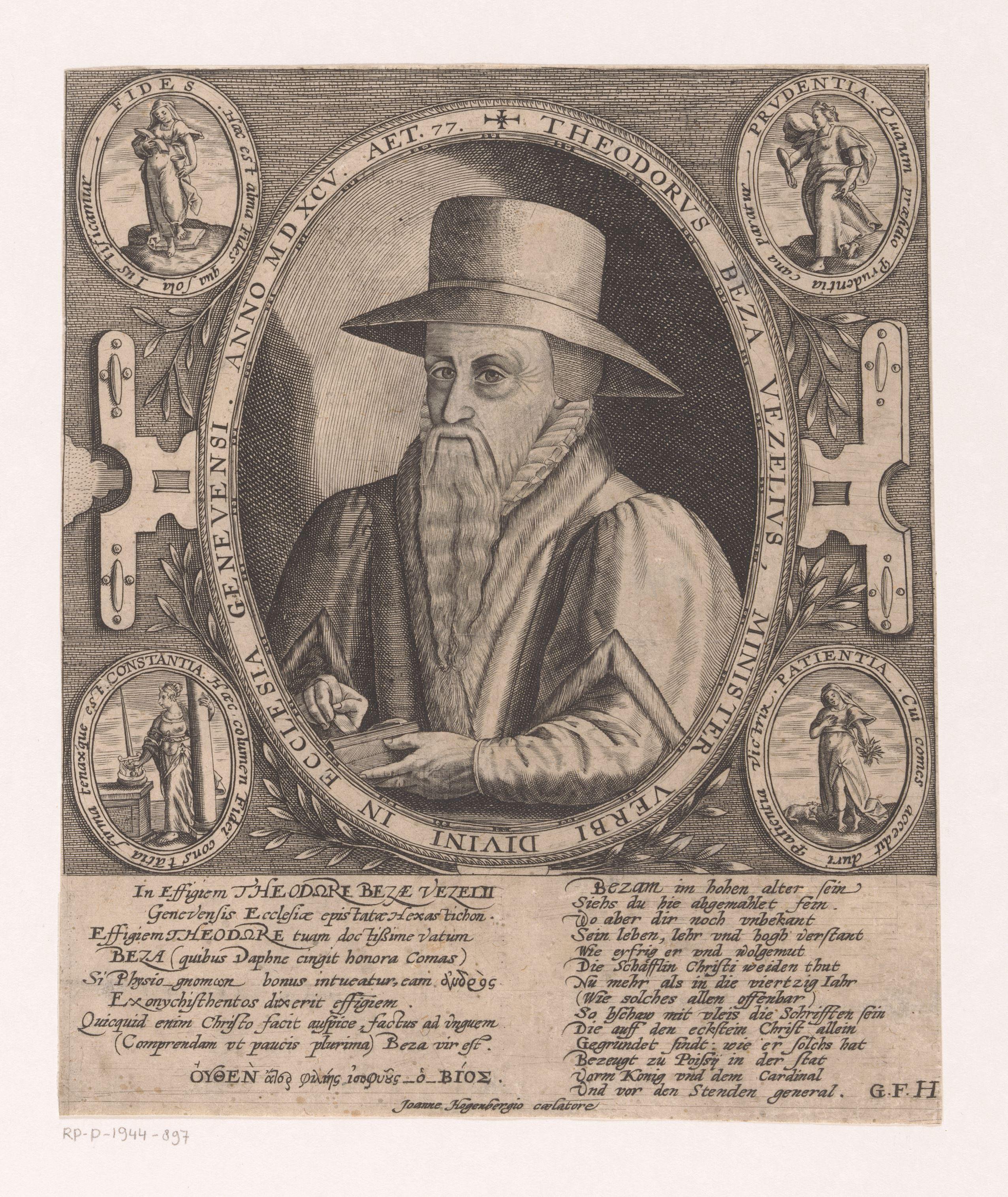 Portret van Theodor Beza