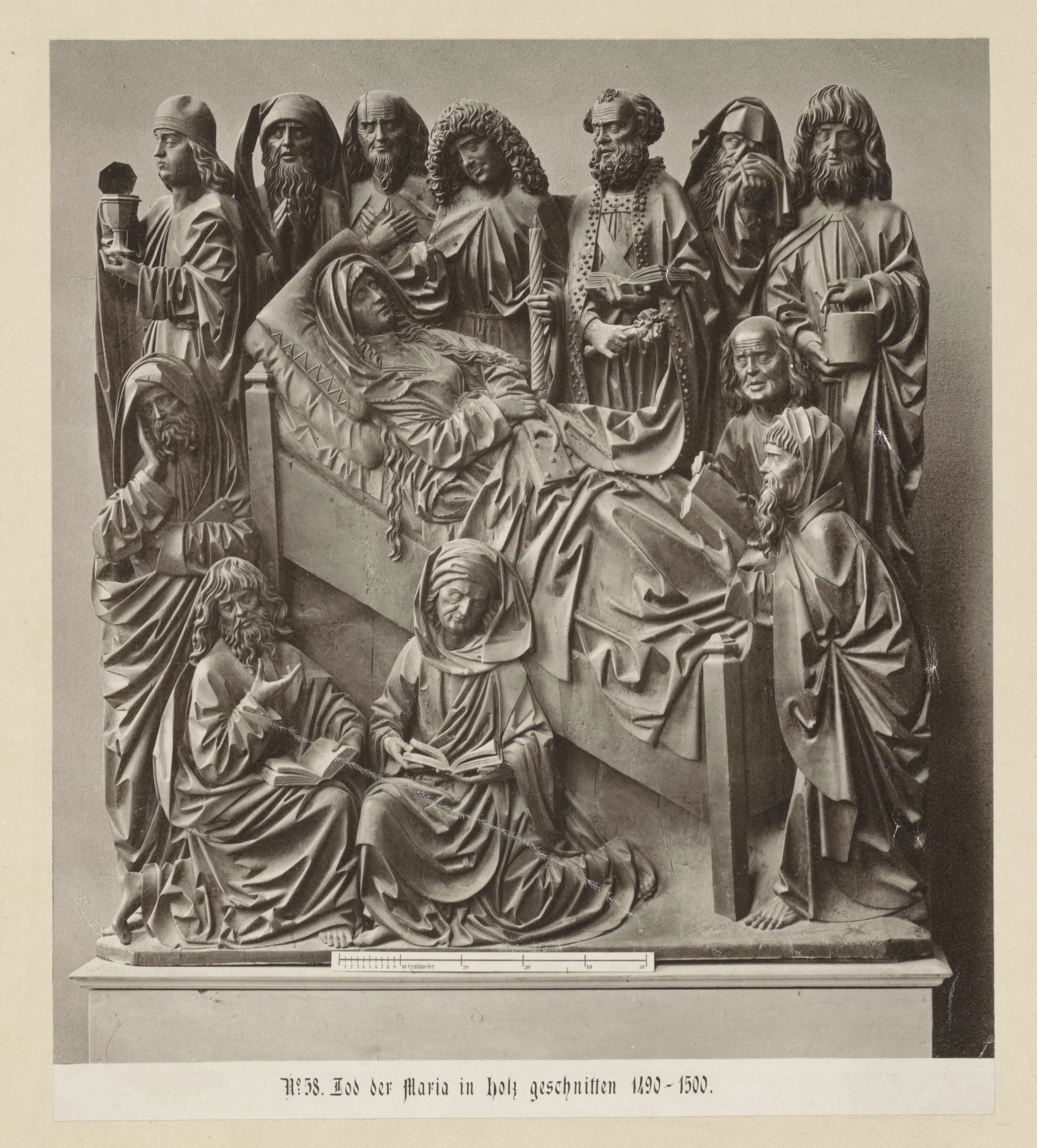 Reliëf van de dood van Maria