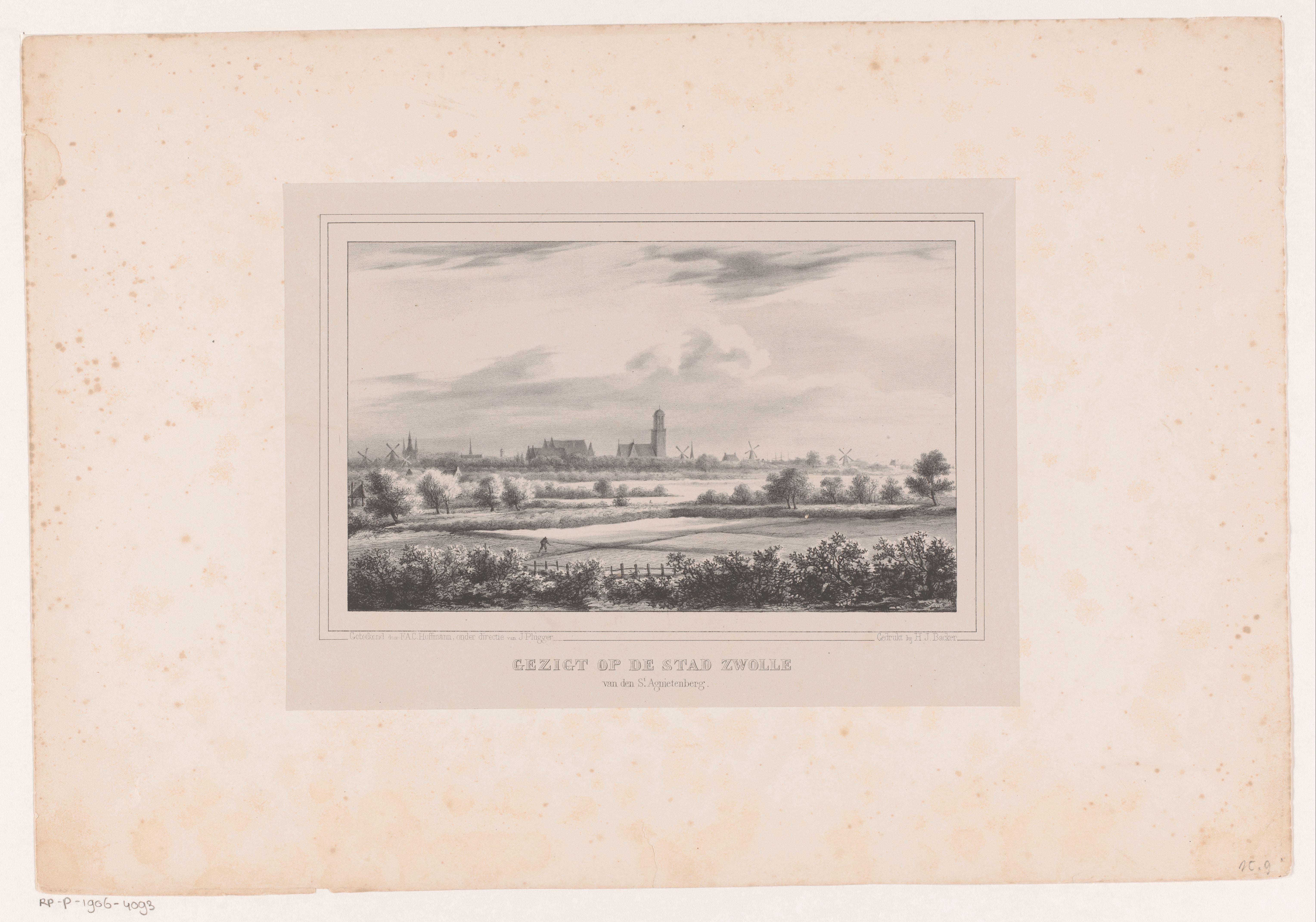 Gezicht op de stad Zwolle