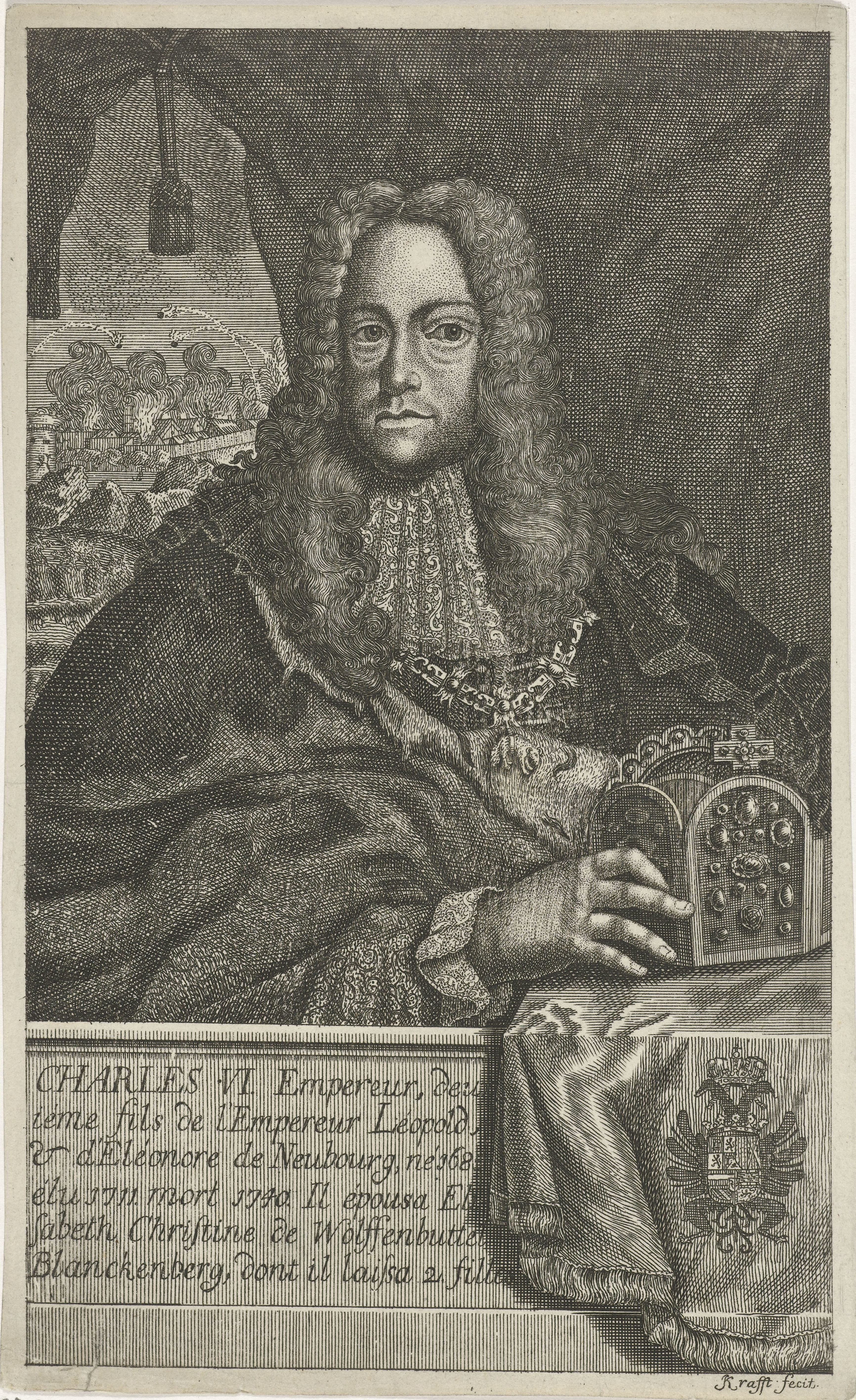 Portret van keizer Karel VI