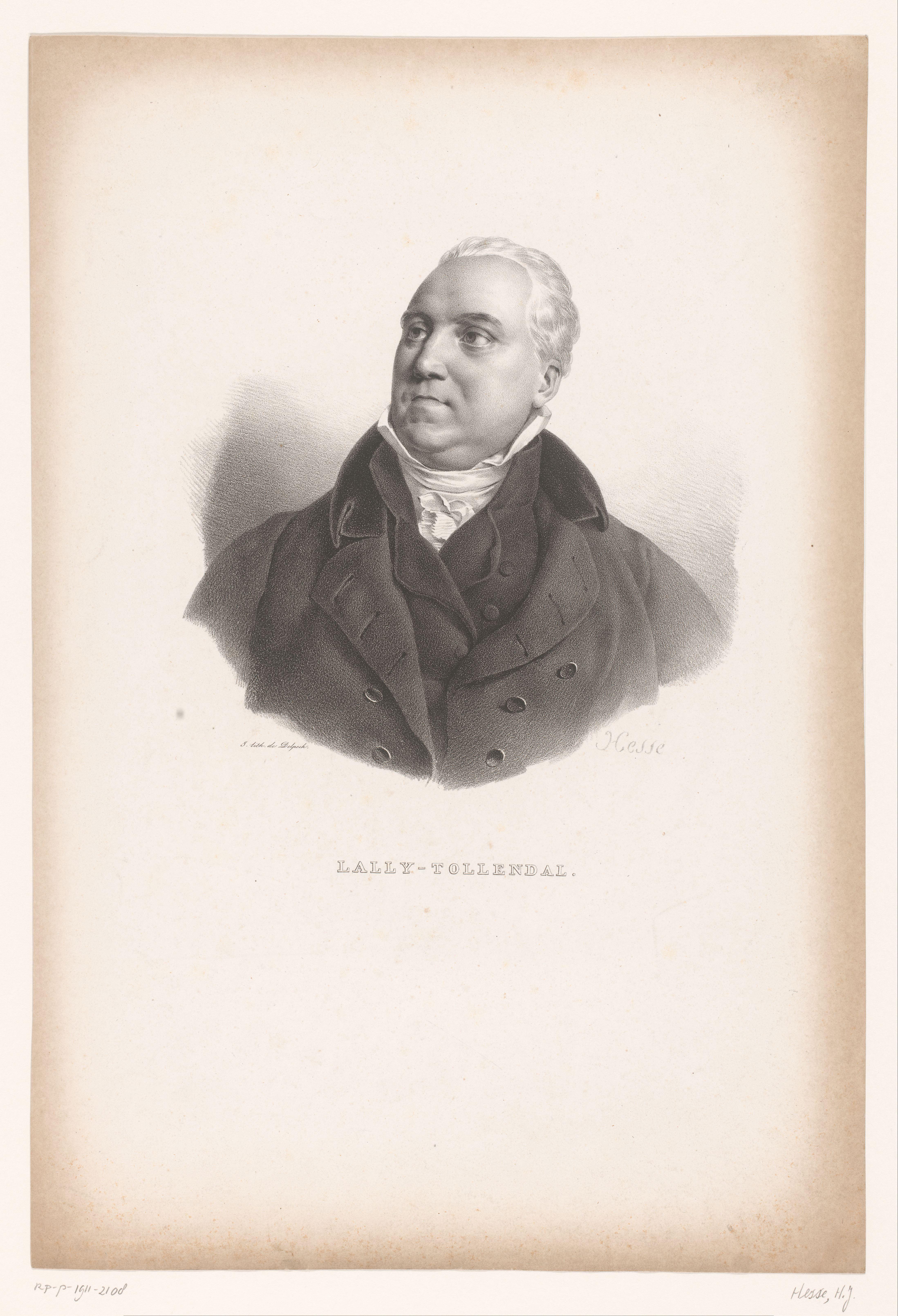 Portret van Gérard de Lally-Tollendal