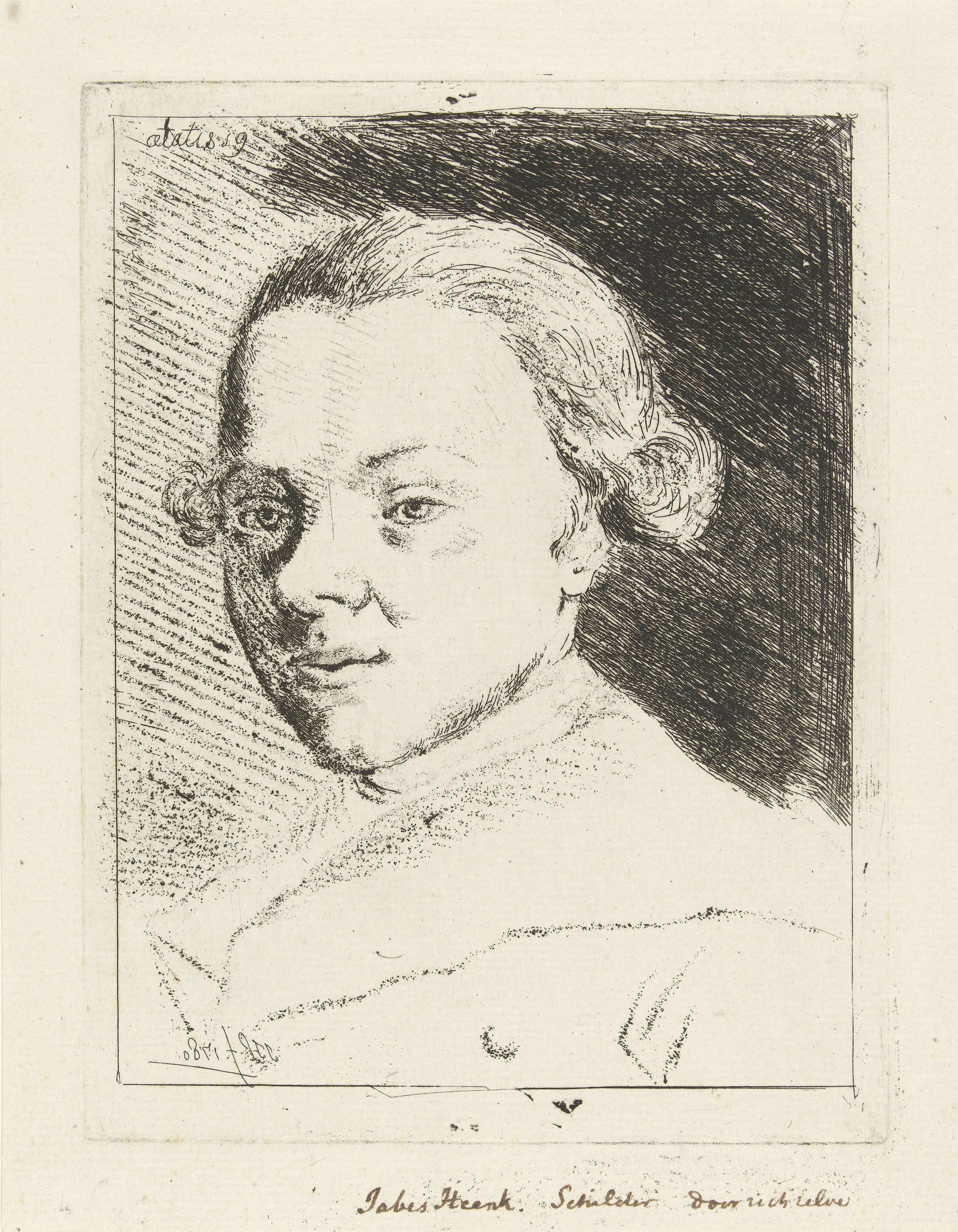 Zelfportret van Jabes Heenck