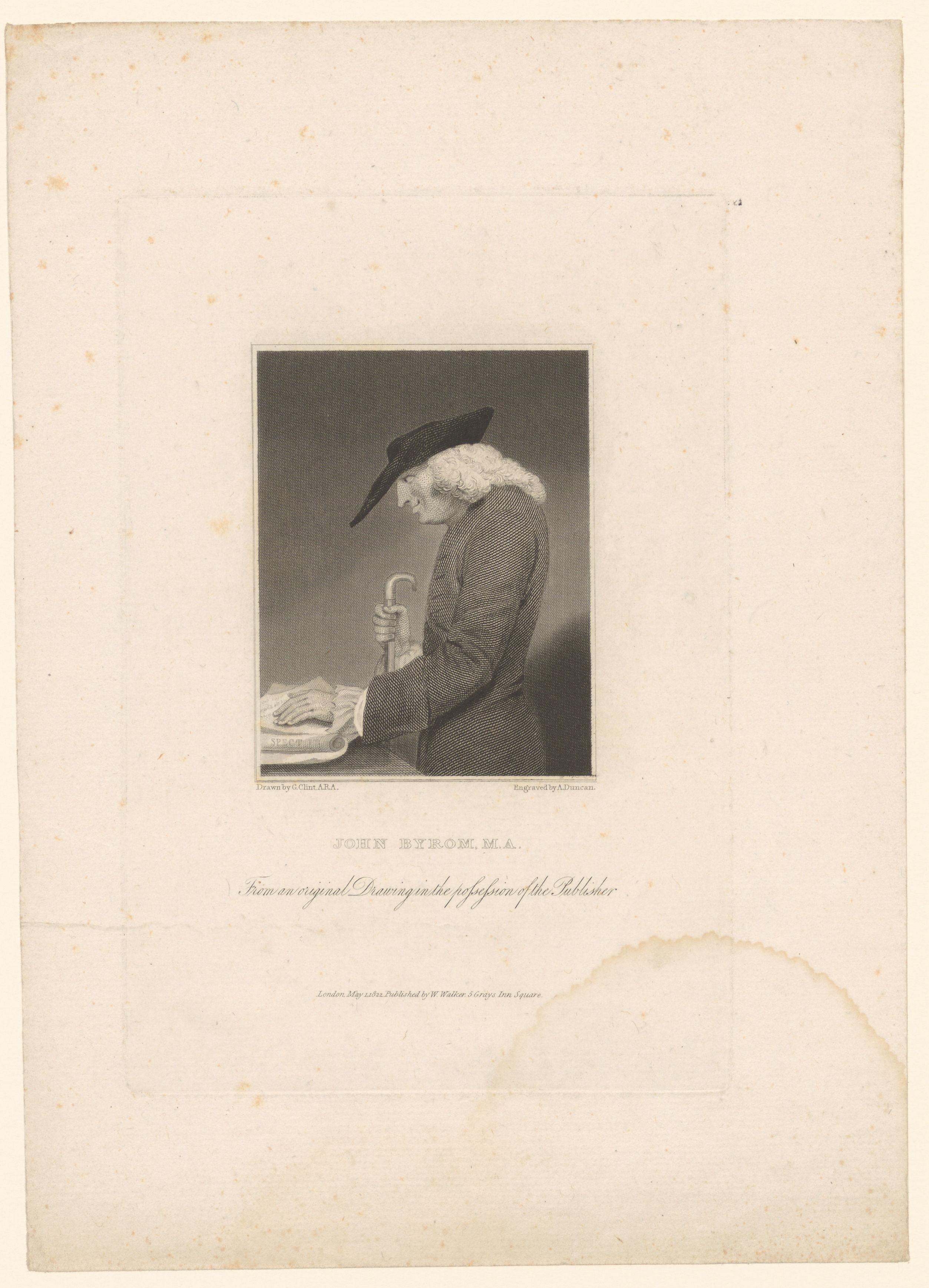 Portret van John Byrom