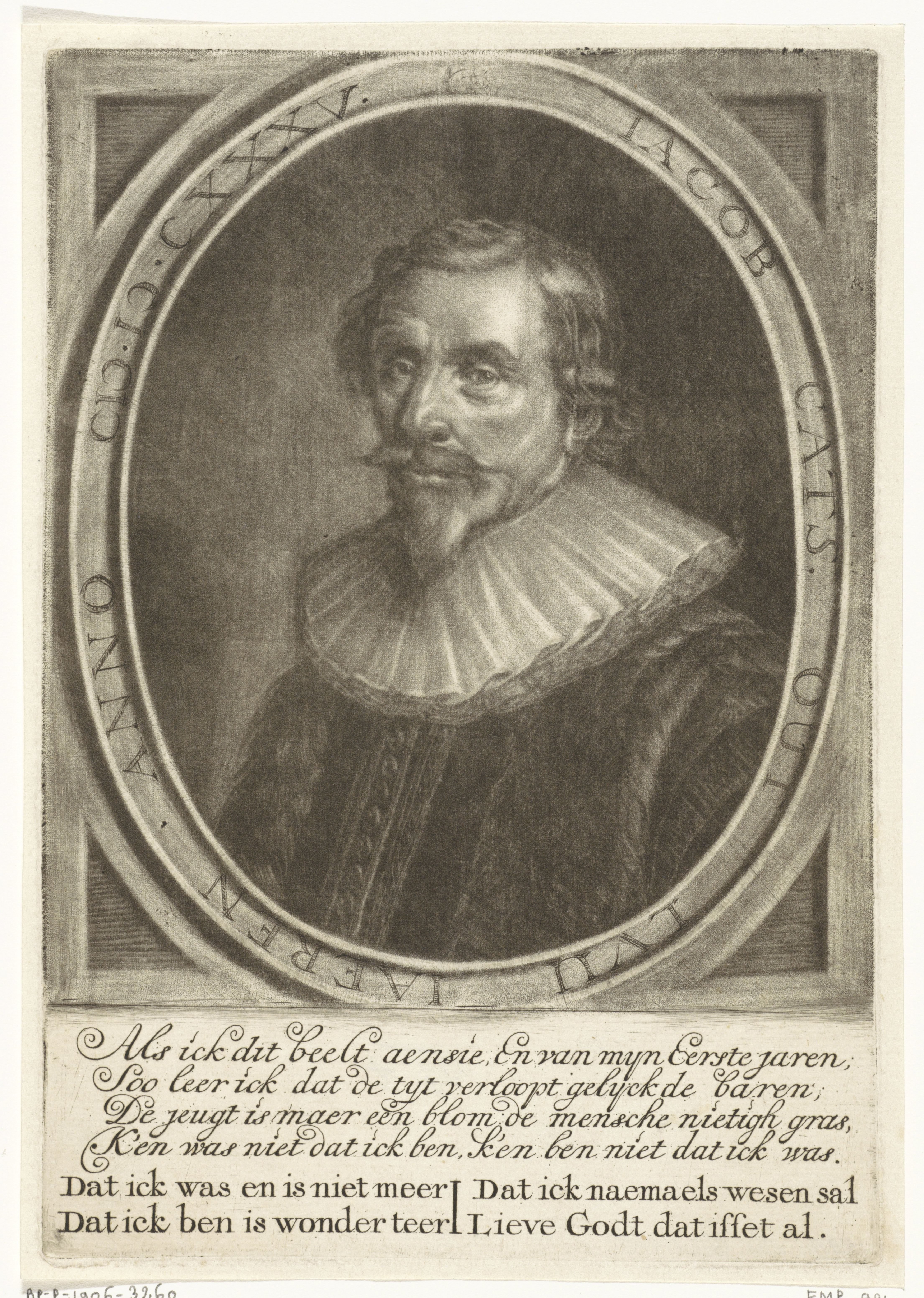 Portret van Jacob Cats