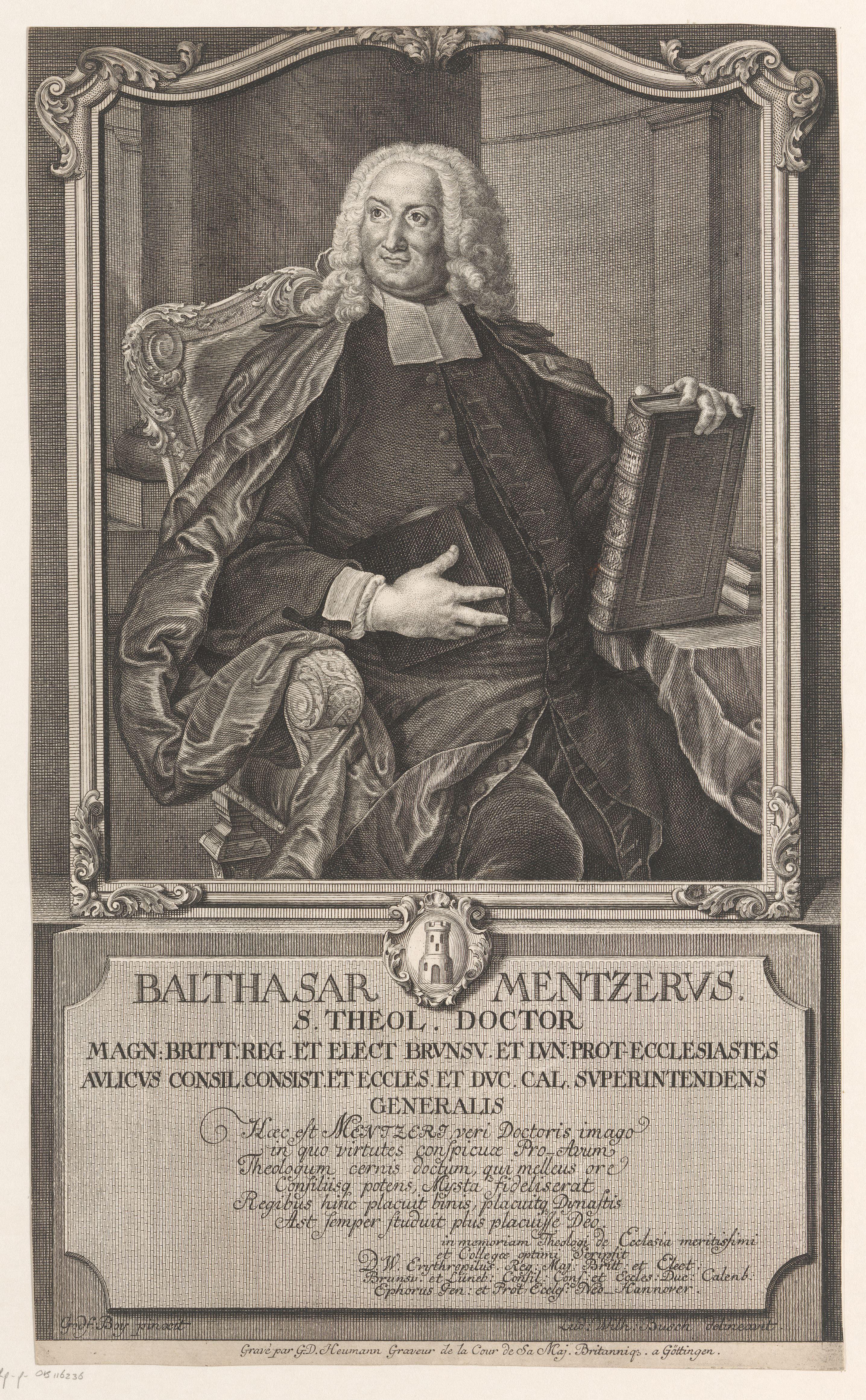 Portret van Balthasar Mentzer