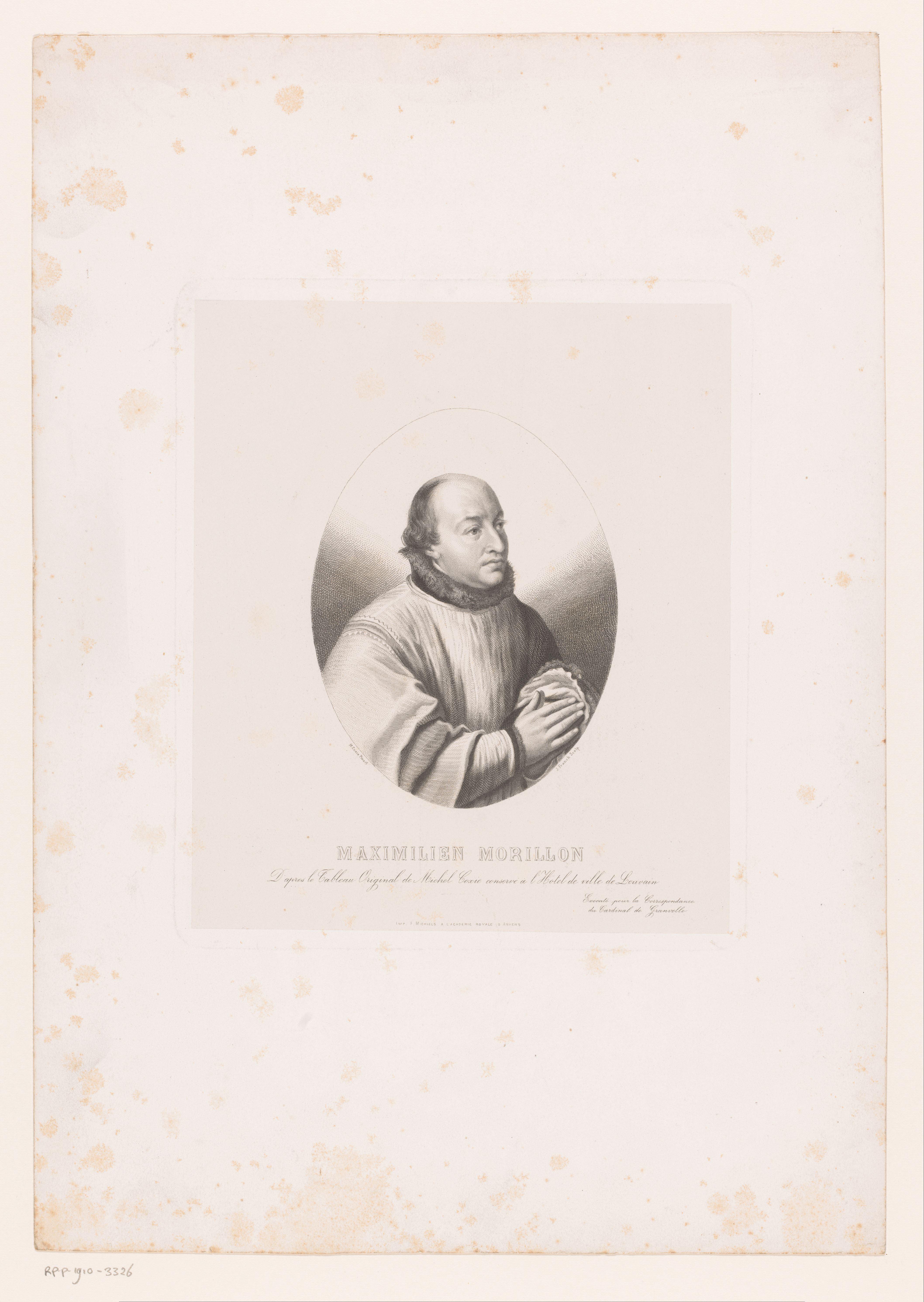 Portret van Maximilien Morillon