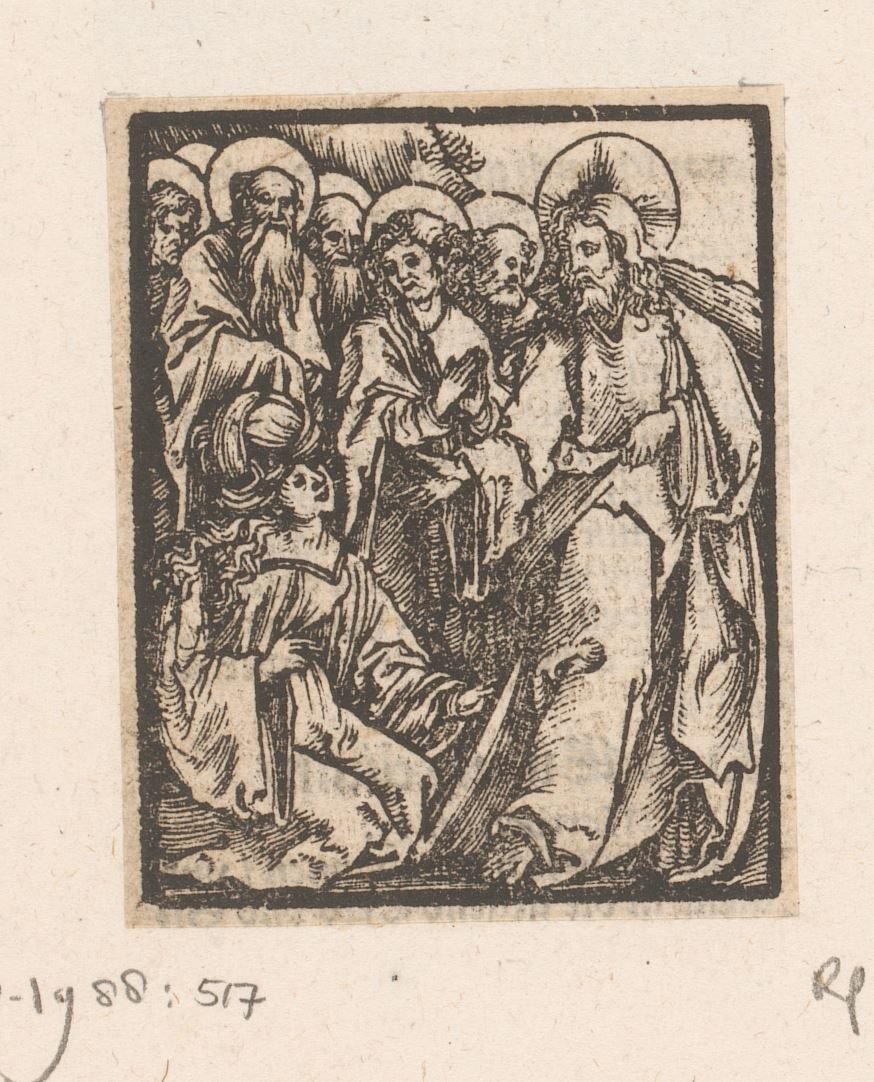 Christus geneest de bloedvloeiende vrouw
