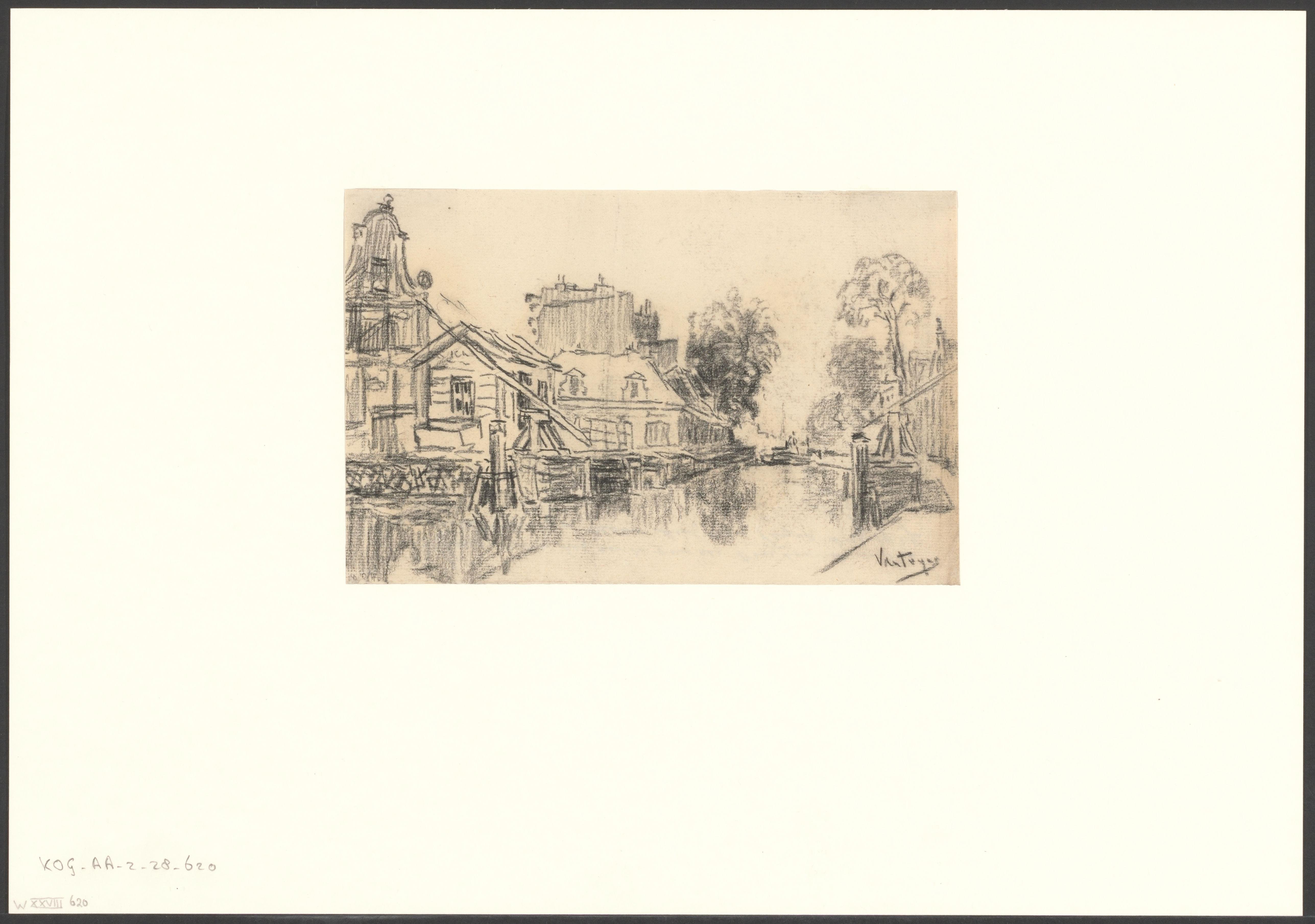 Gezicht op de Overtoomse Sluis
