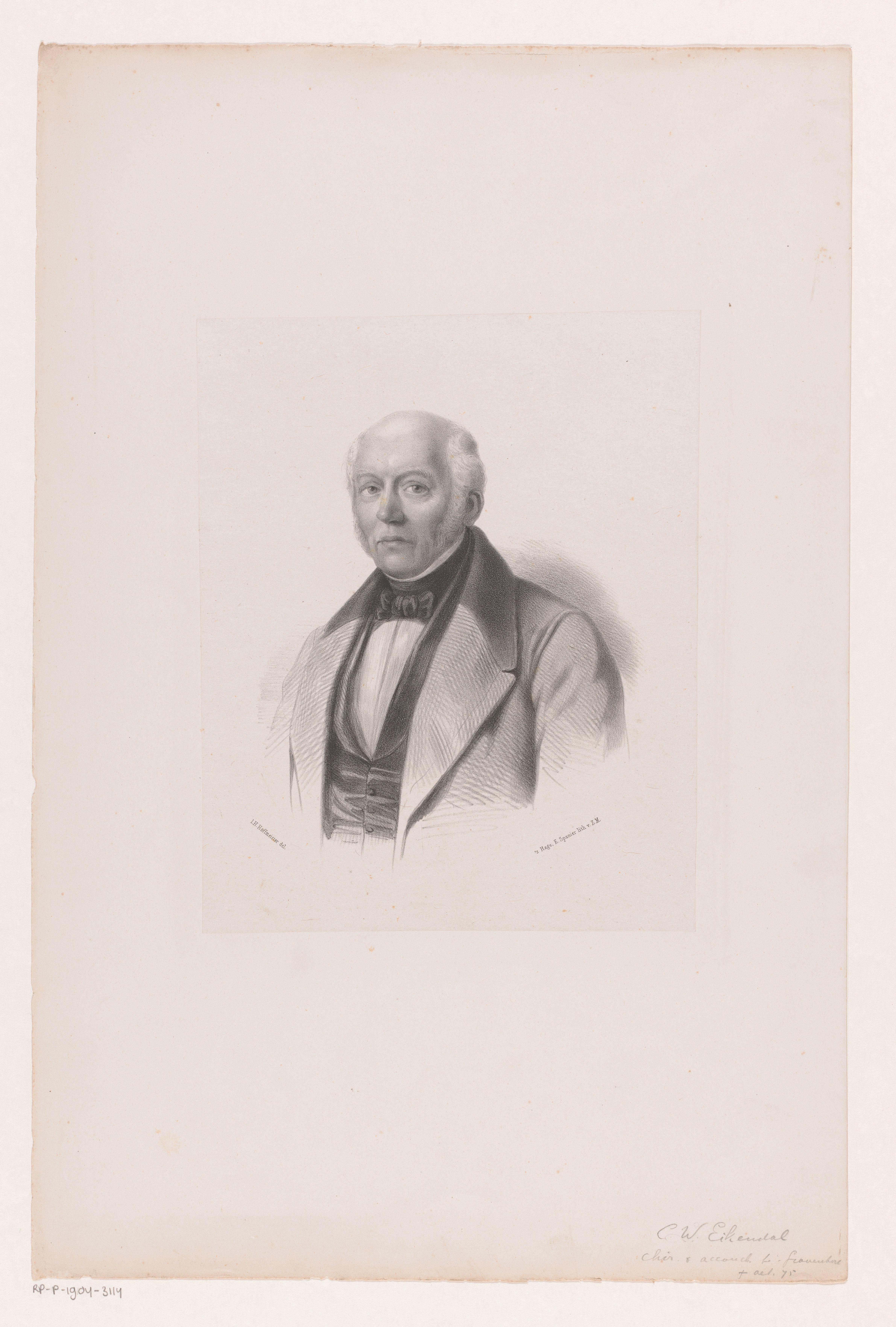 Portret van C. W. Eikendal