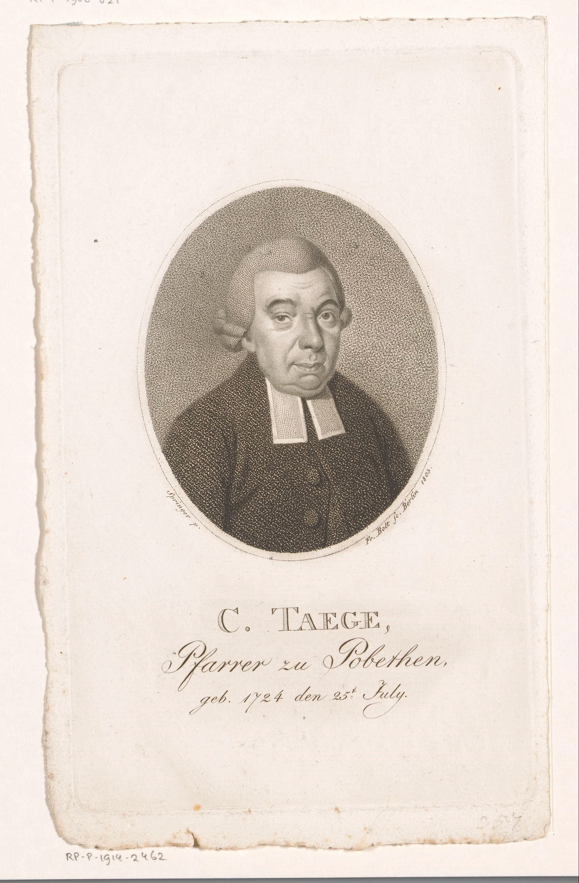 Portret van Christian Täge