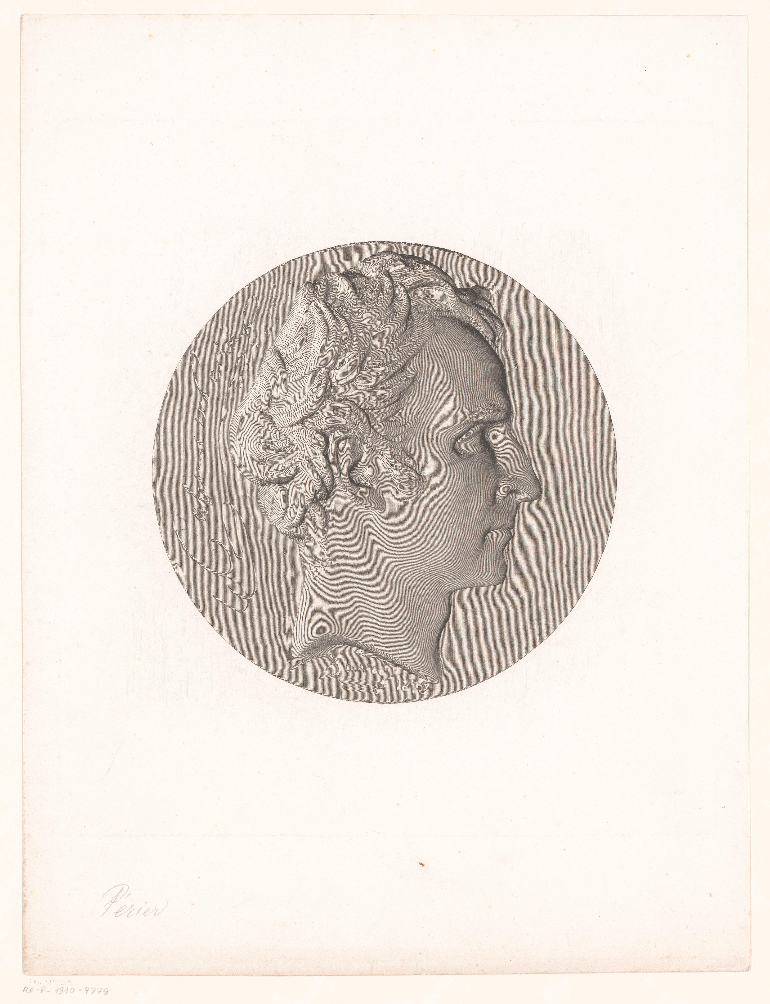 Medaille met portret van Casimir Pierre Périer