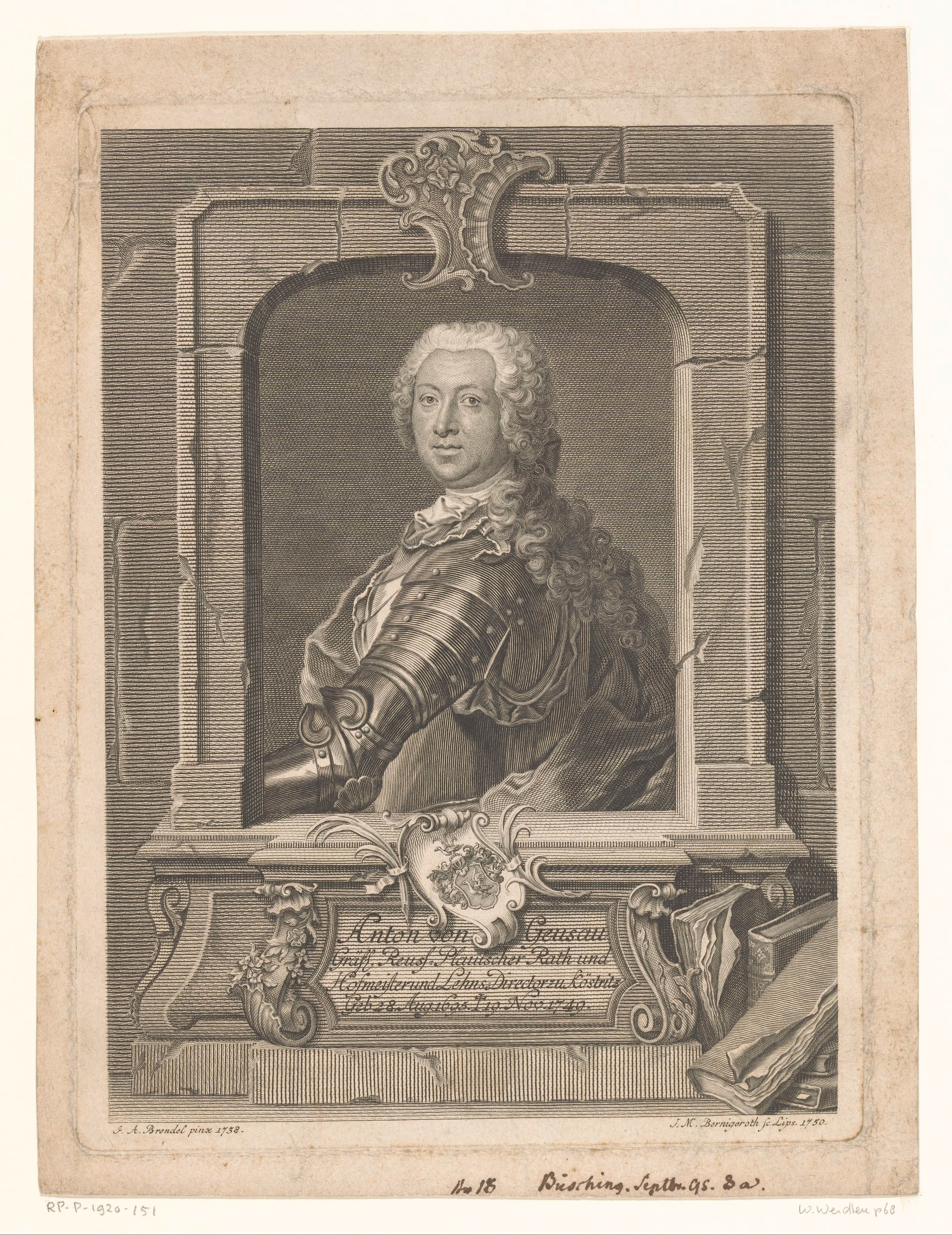Portret van Anton von Geusau