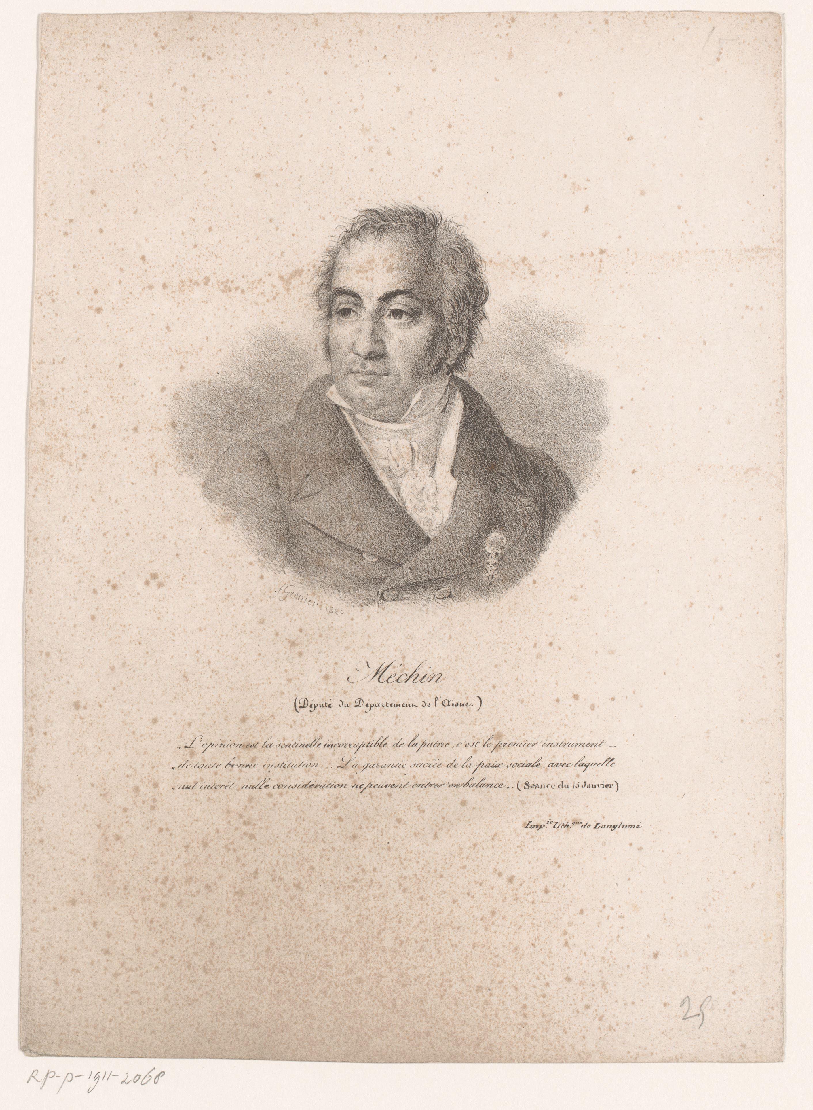 Portret van Alexandre Méchin